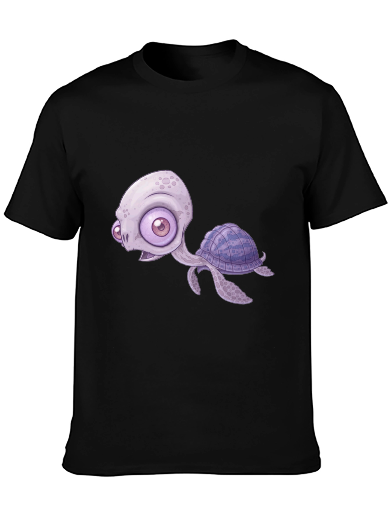 Cartoon Turtle Graphic T-Shirt