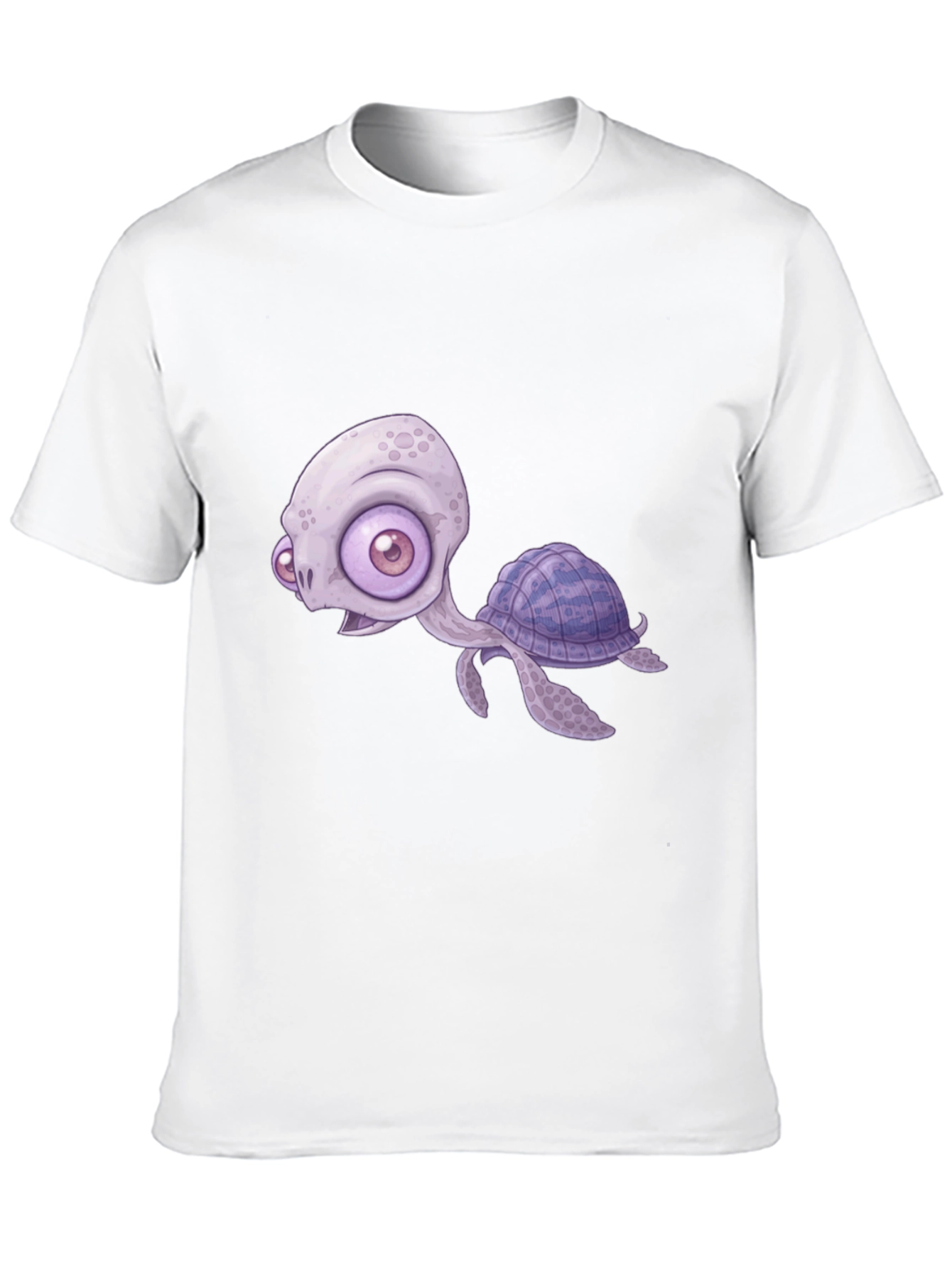 Cartoon Turtle Graphic T-Shirt