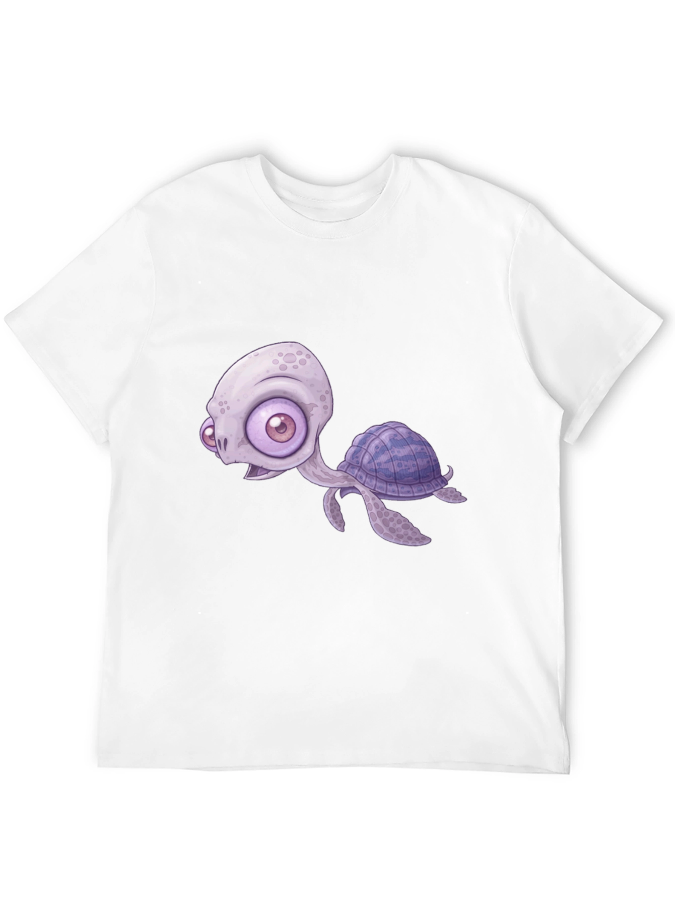 Cartoon Turtle Graphic T-Shirt