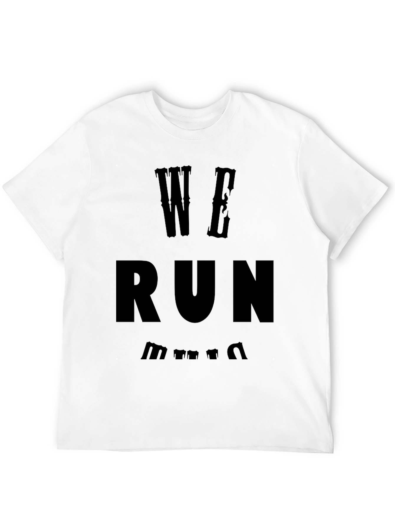 We Run T-Shirt - Black Graphic Tee