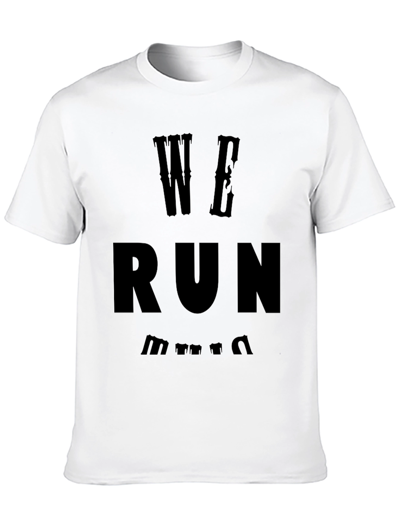 We Run T-Shirt - Black Graphic Tee