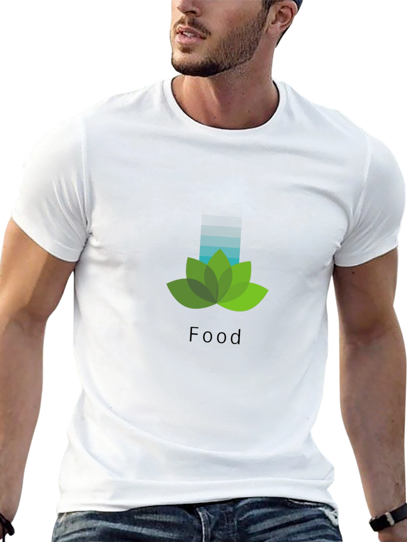 Nature Food Graphic Black T-Shirt