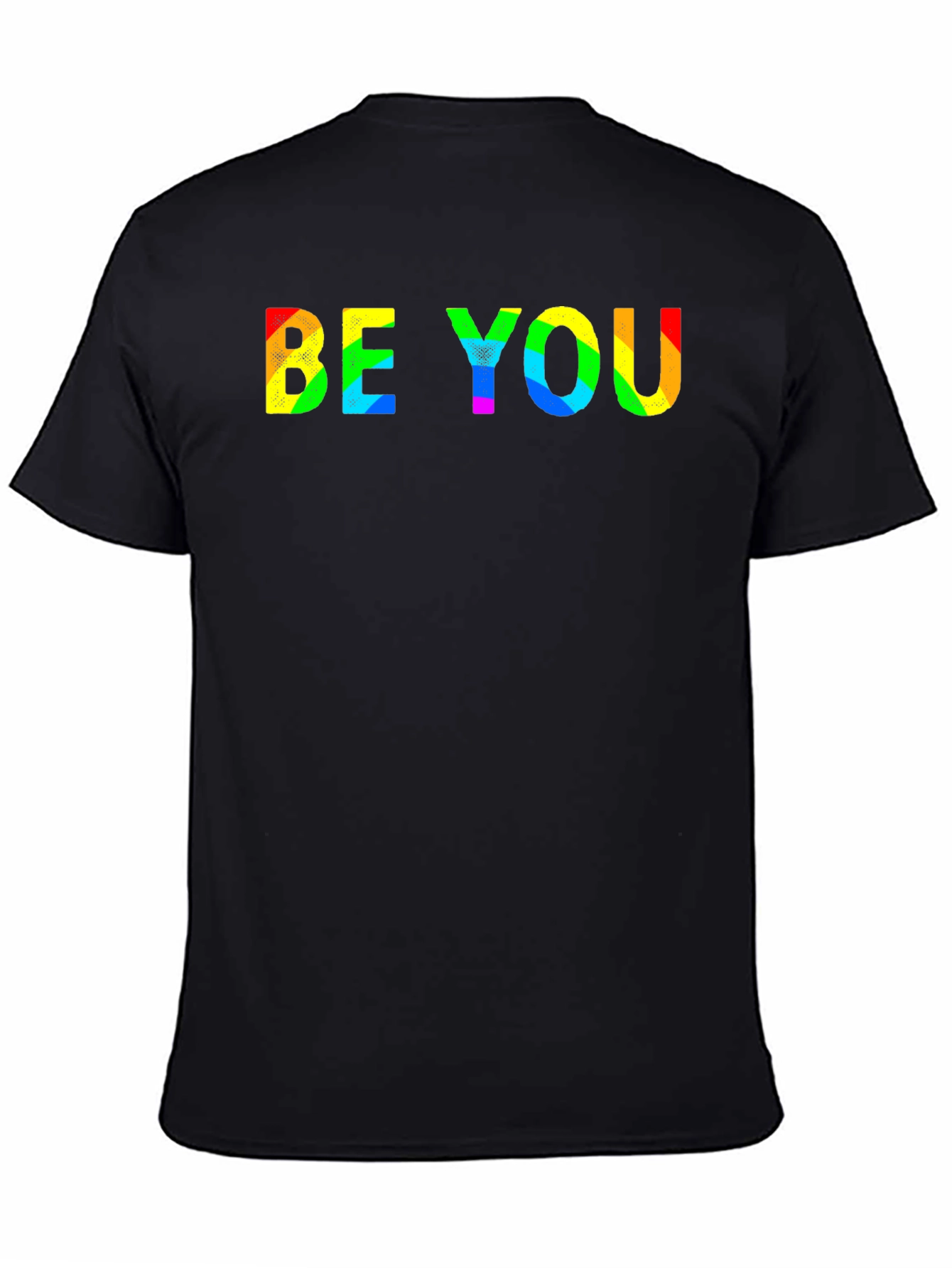 Be You Rainbow Graphic T-Shirt - Black