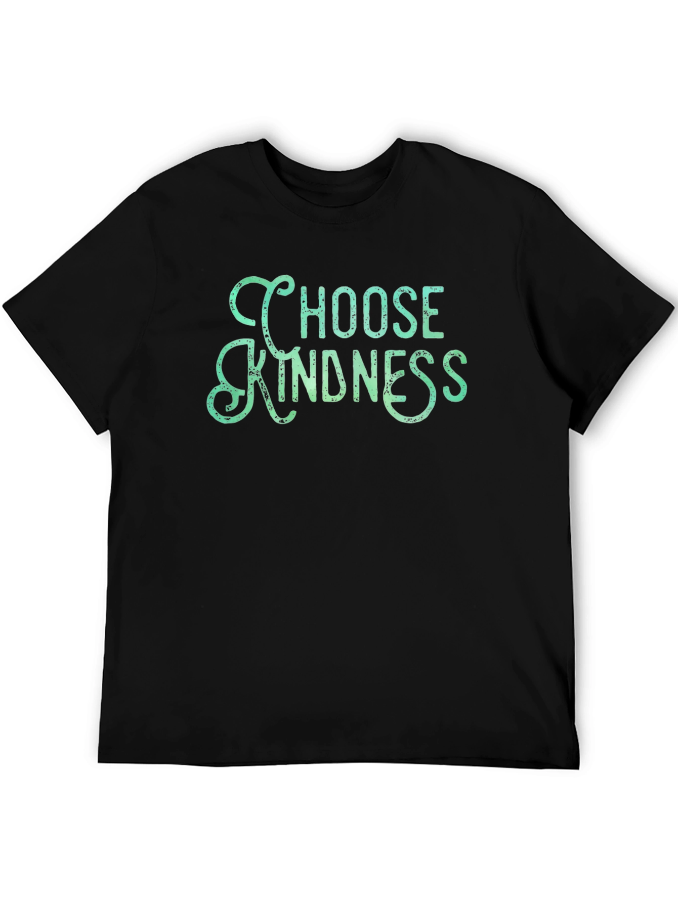 Choose Kindness Graphic Tee - Black Cotton T-Shirt