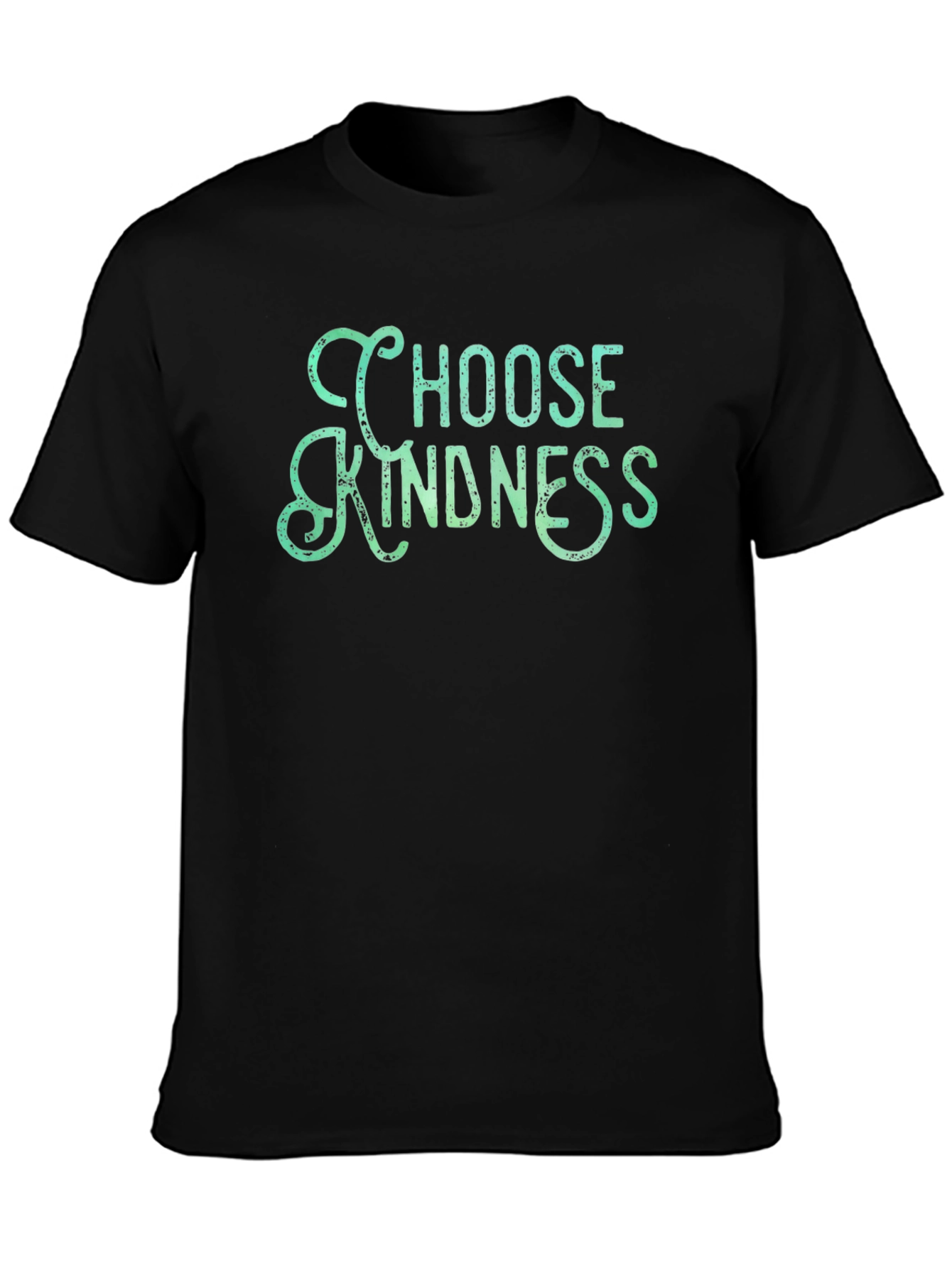 Choose Kindness Graphic Tee - Black Cotton T-Shirt