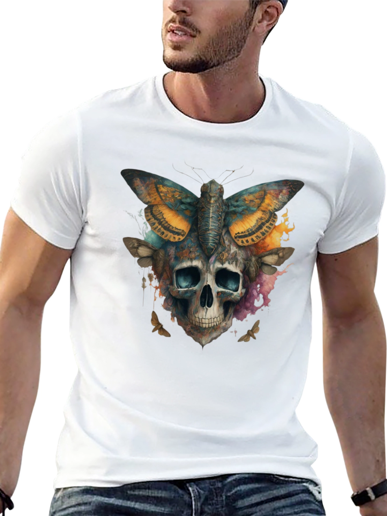 Skull Moth T-Shirt - Graphic Tee