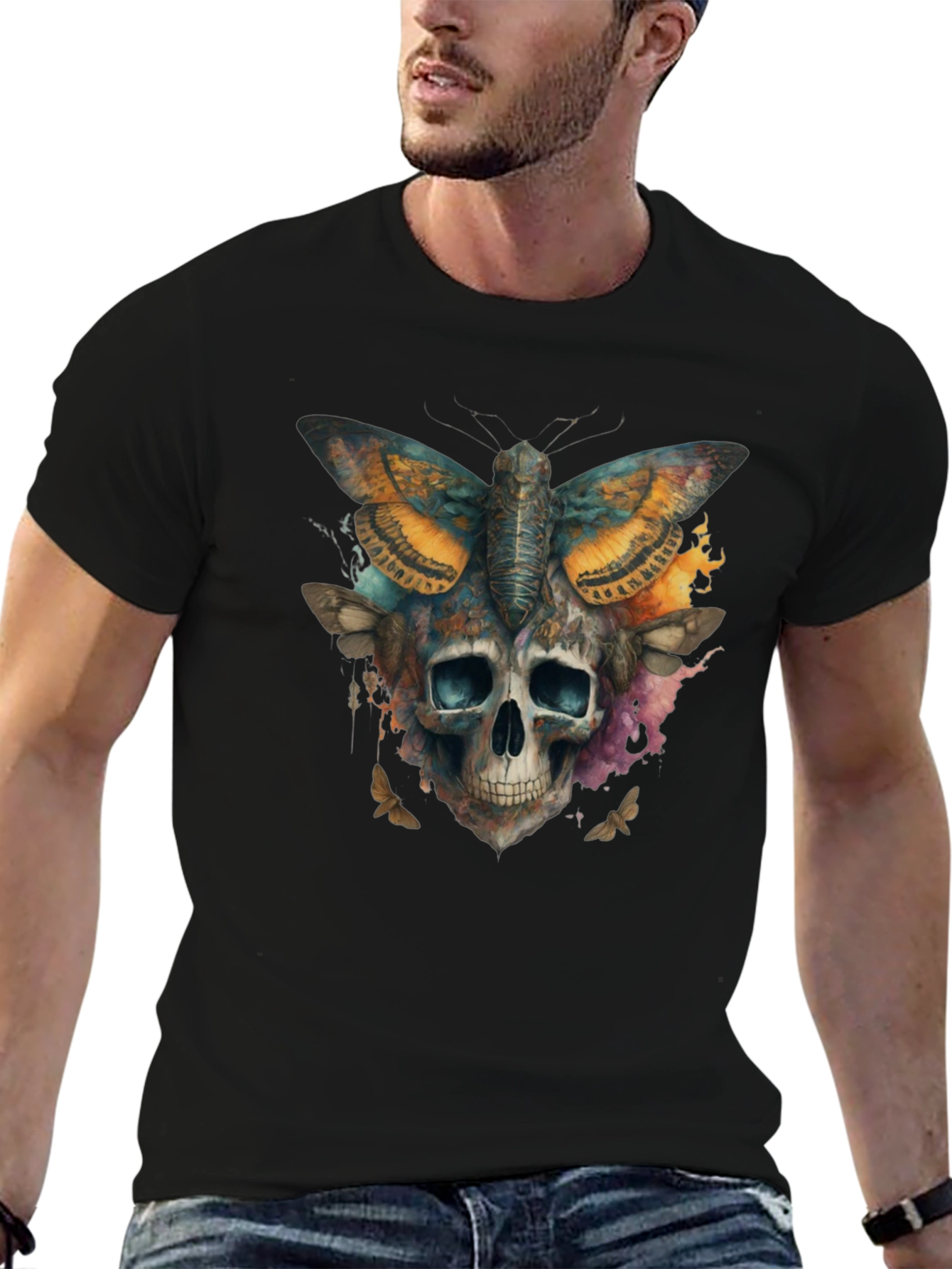 Skull Moth T-Shirt - Graphic Tee
