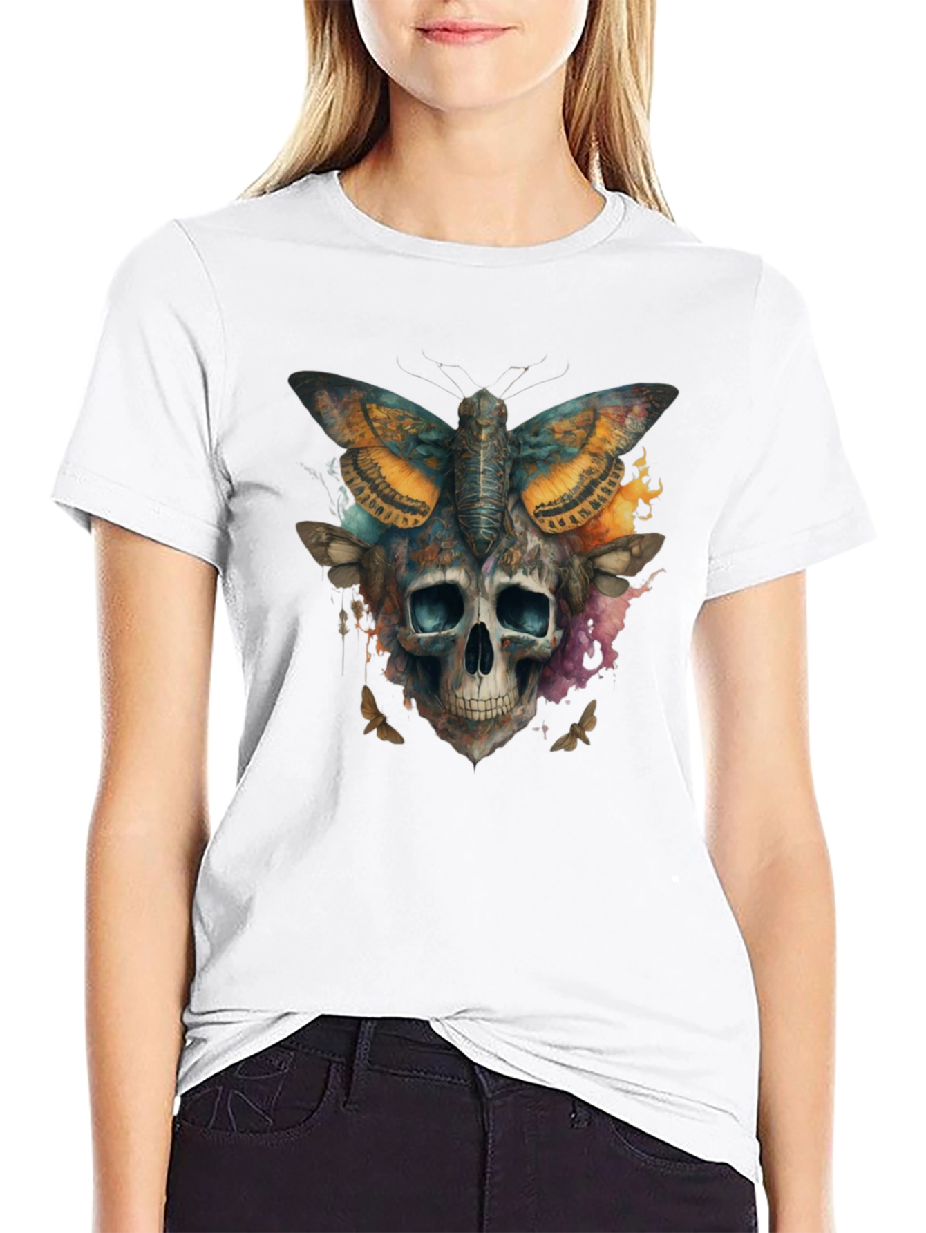Skull Moth T-Shirt - Graphic Tee