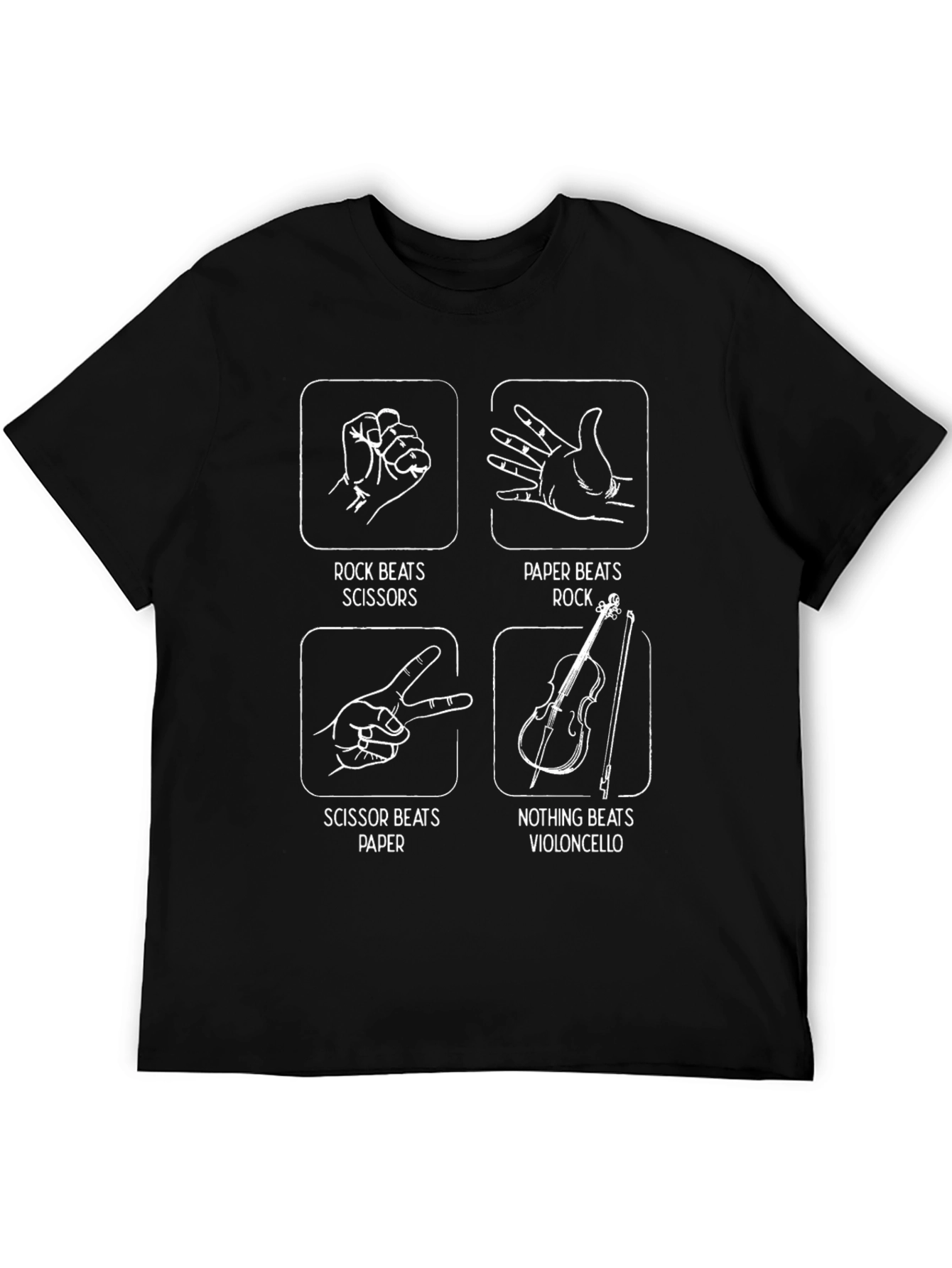 Rock Paper Scissors Violoncello T-Shirt