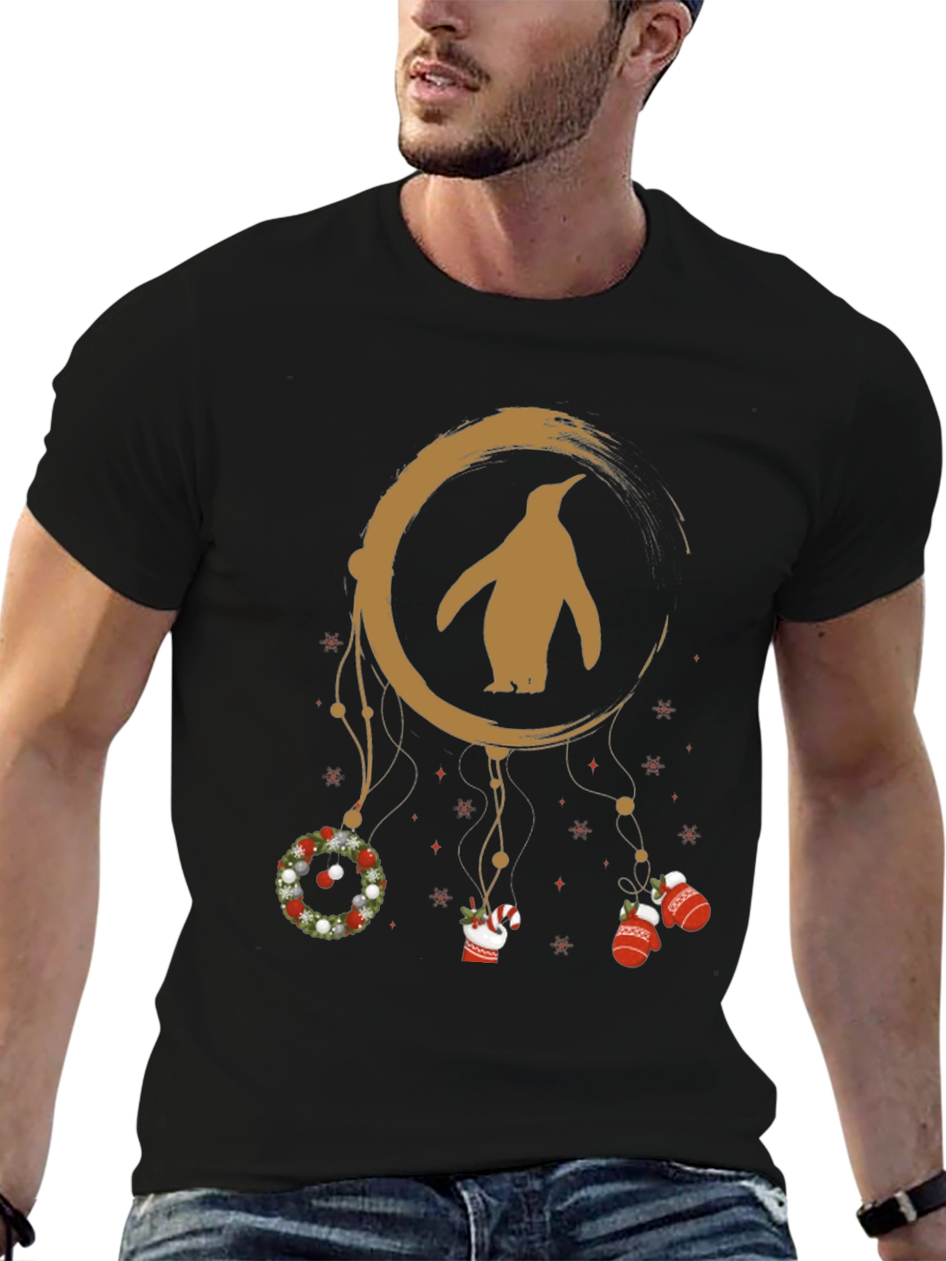 Penguin Christmas Dreamcatcher T-Shirt