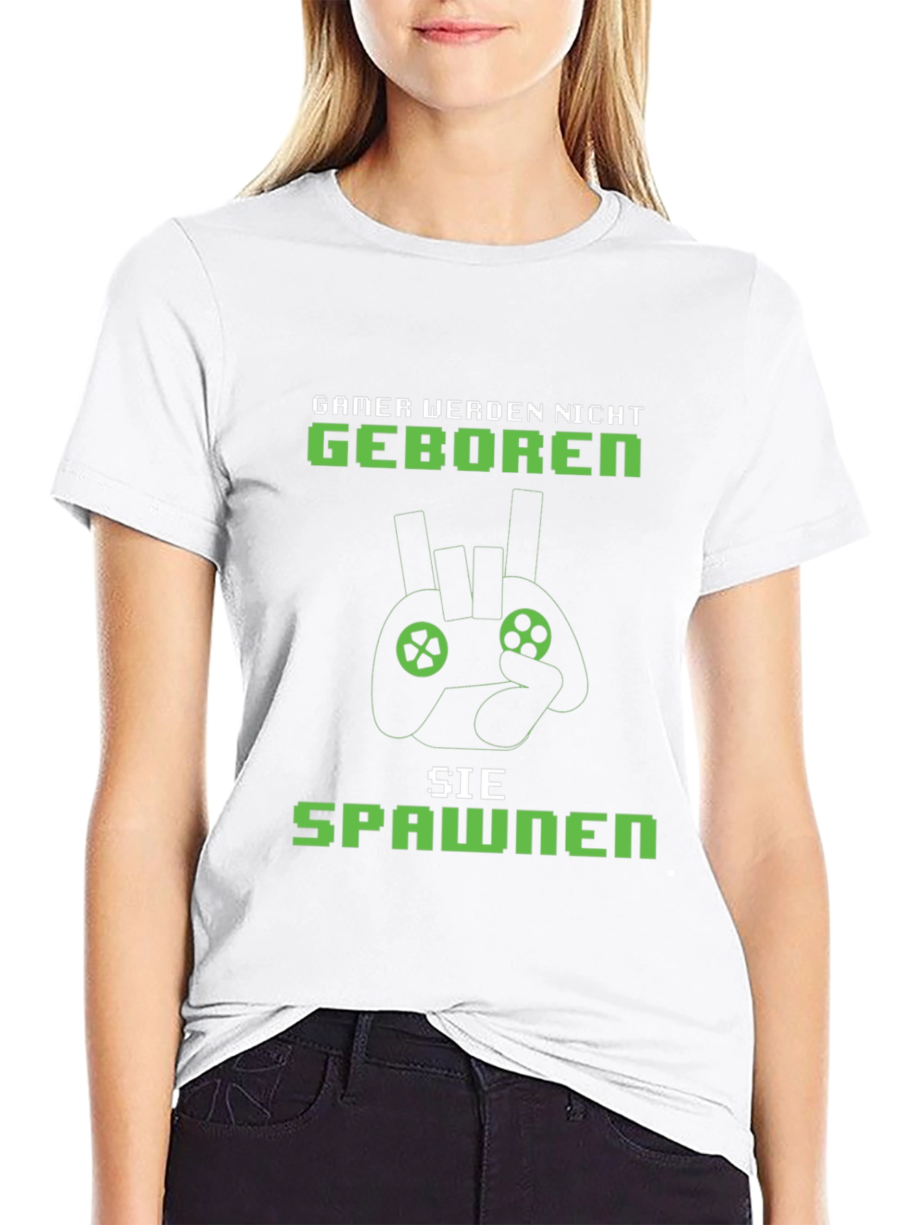 Gamer Born Spawned Graphic Tee