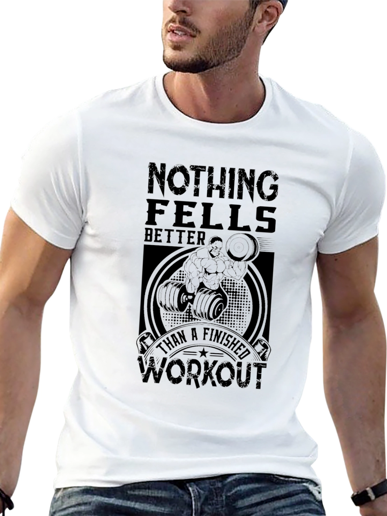 Workout Motivation Graphic Tee - Nothing Feels Better!