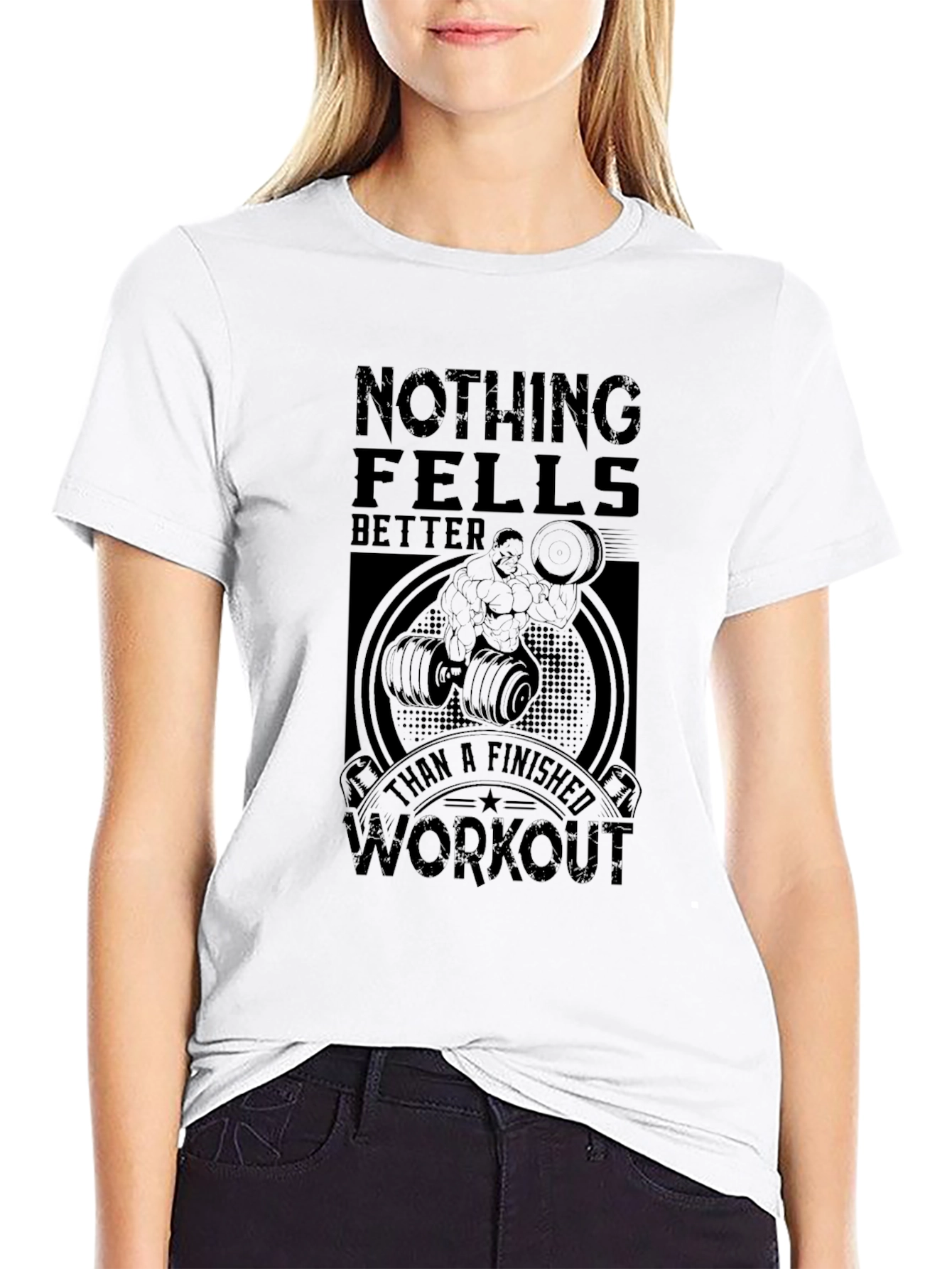 Workout Motivation Graphic Tee - Nothing Feels Better!
