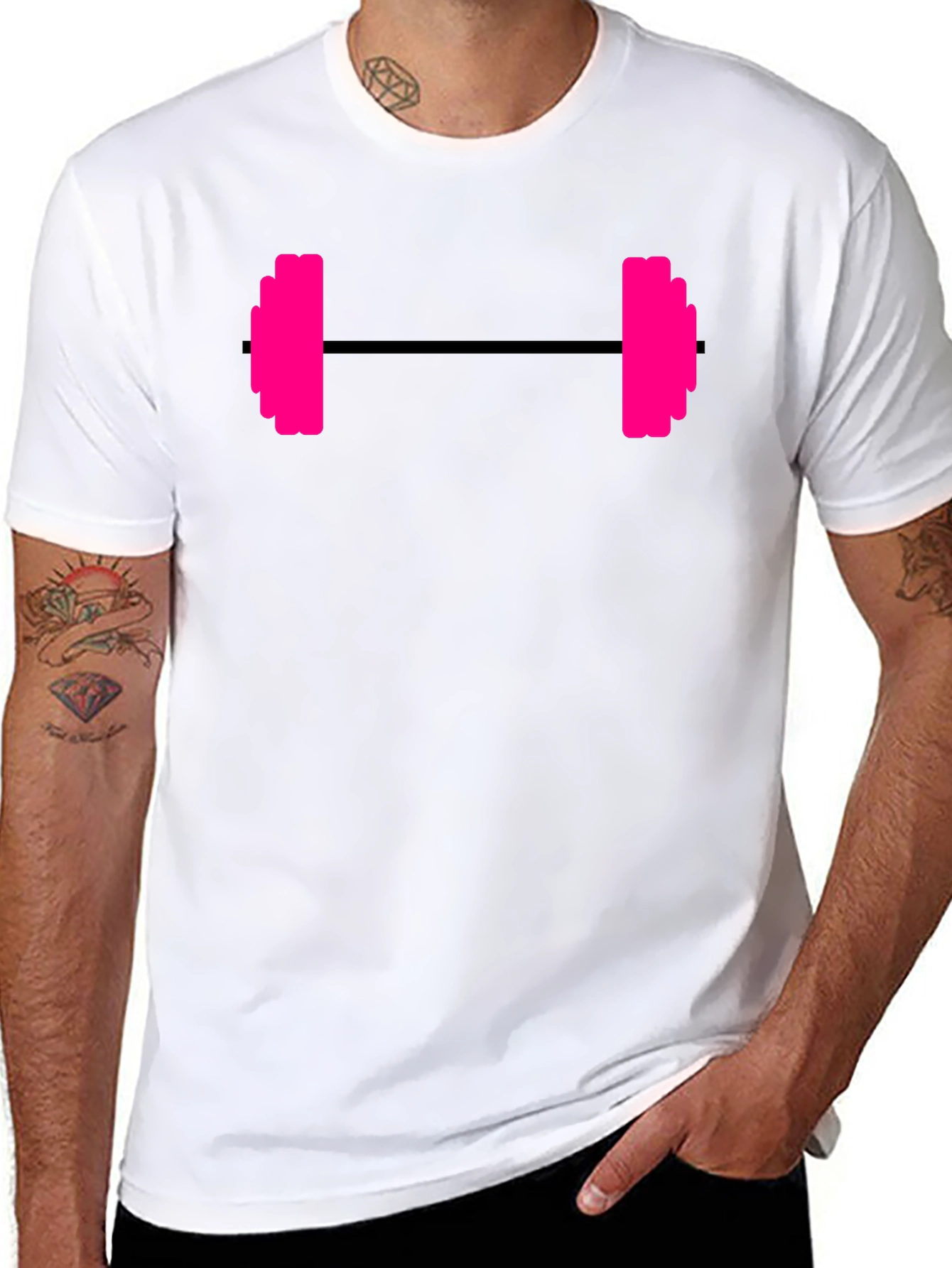 Workout Ready Barbell Graphic Tee - Gym Essential