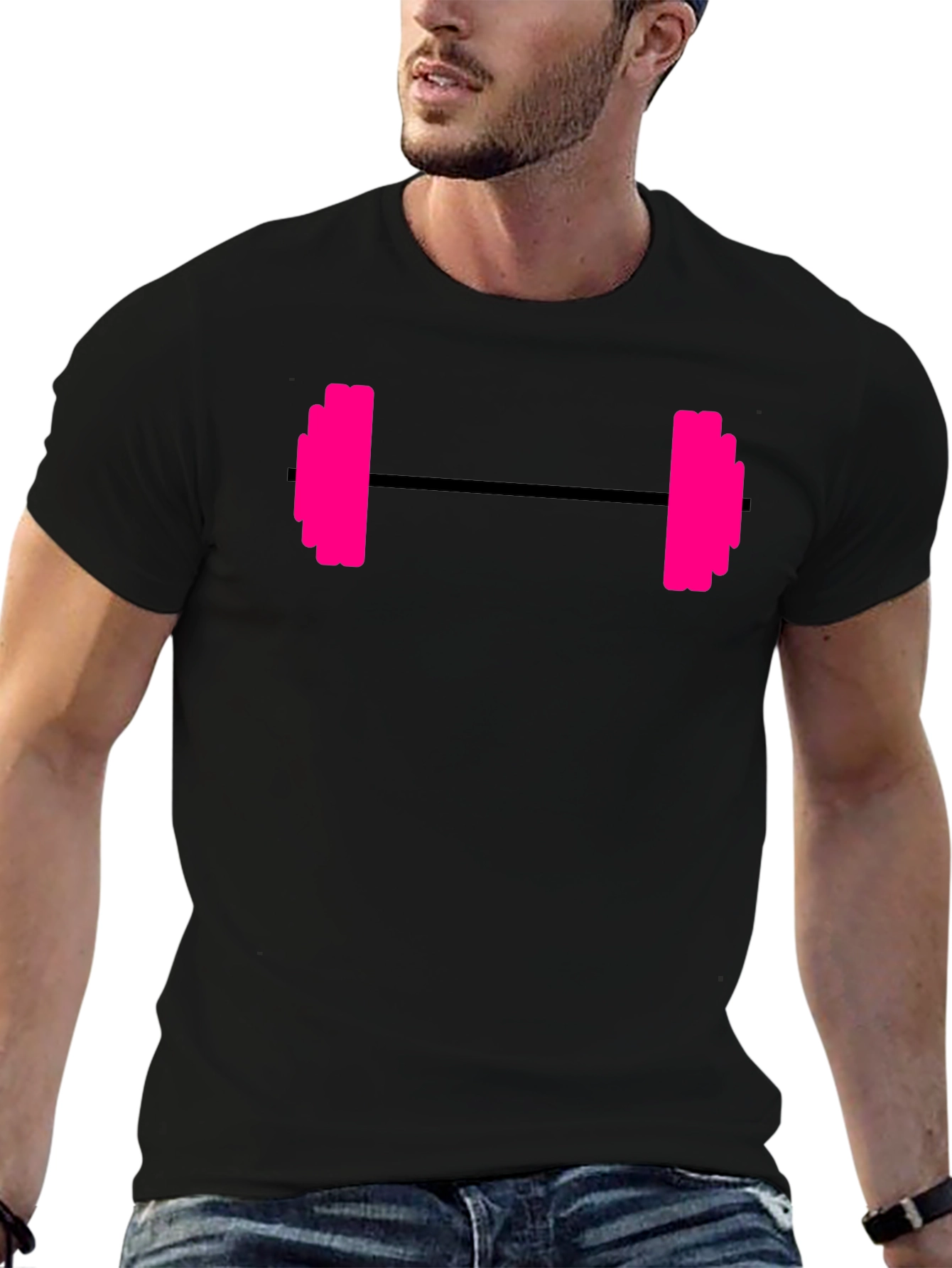 Workout Ready Barbell Graphic Tee - Gym Essential