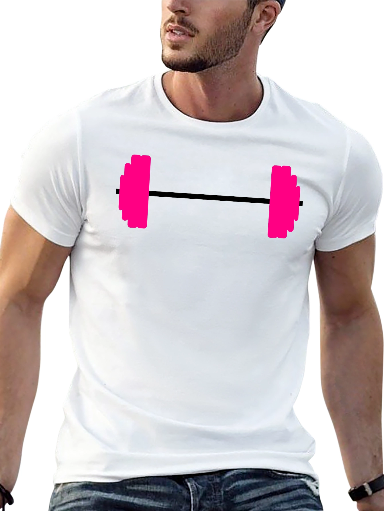Workout Ready Barbell Graphic Tee - Gym Essential
