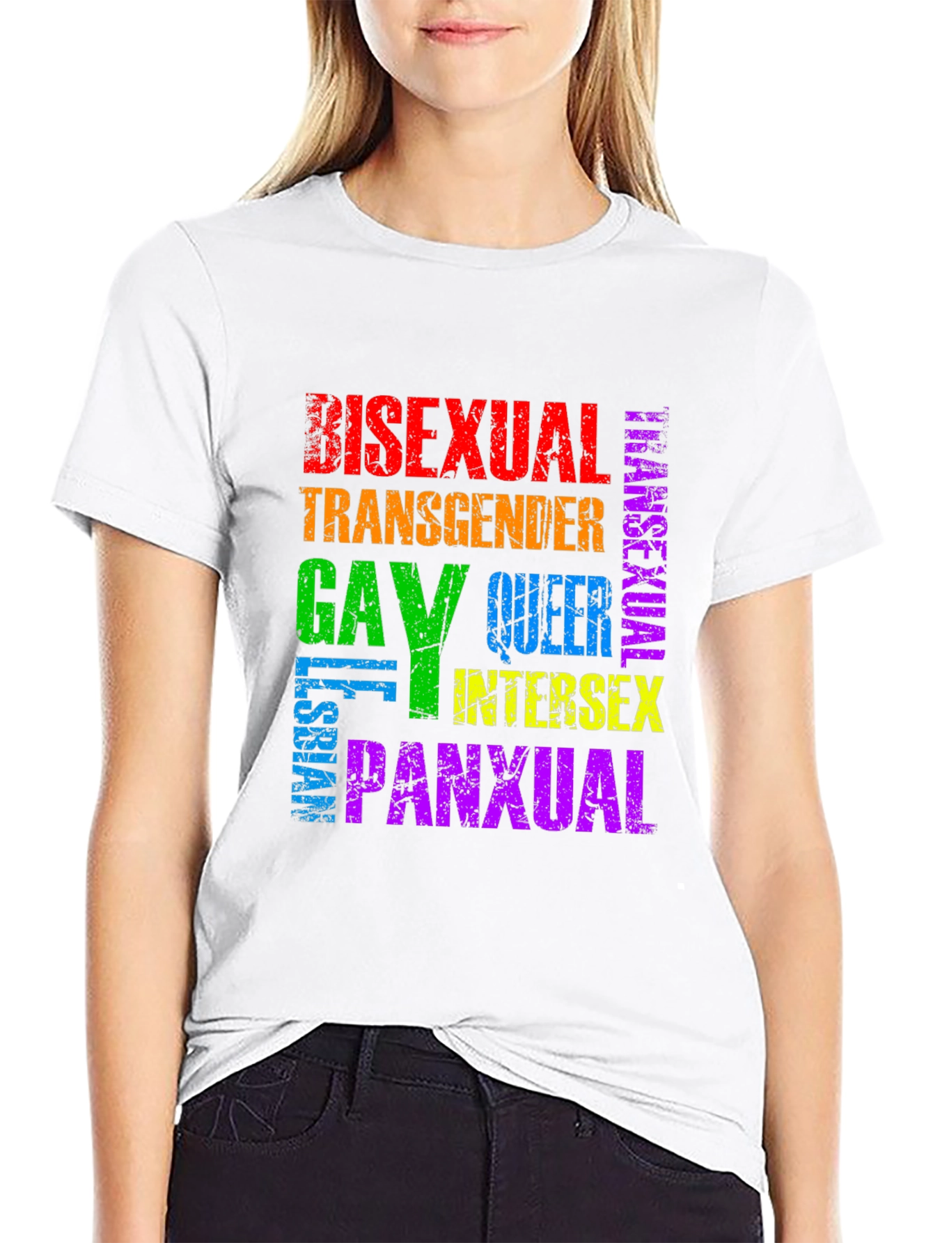 Pride LGBTQ+ Rainbow T-Shirt - Bisexual Gay Queer