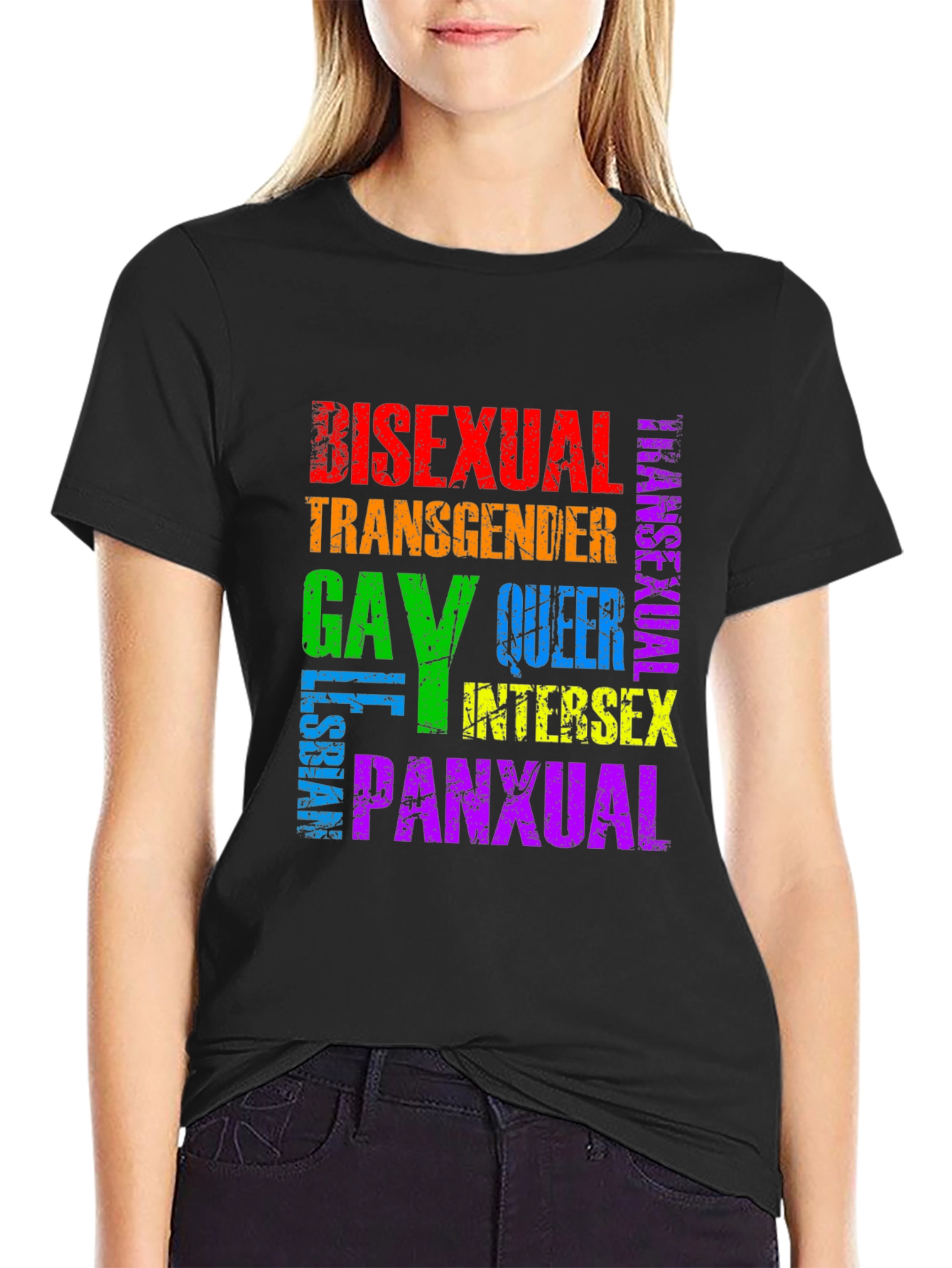 Pride LGBTQ+ Rainbow T-Shirt - Bisexual Gay Queer