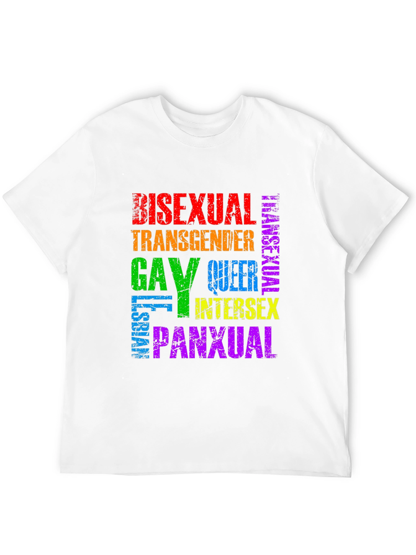 Pride LGBTQ+ Rainbow T-Shirt - Bisexual Gay Queer