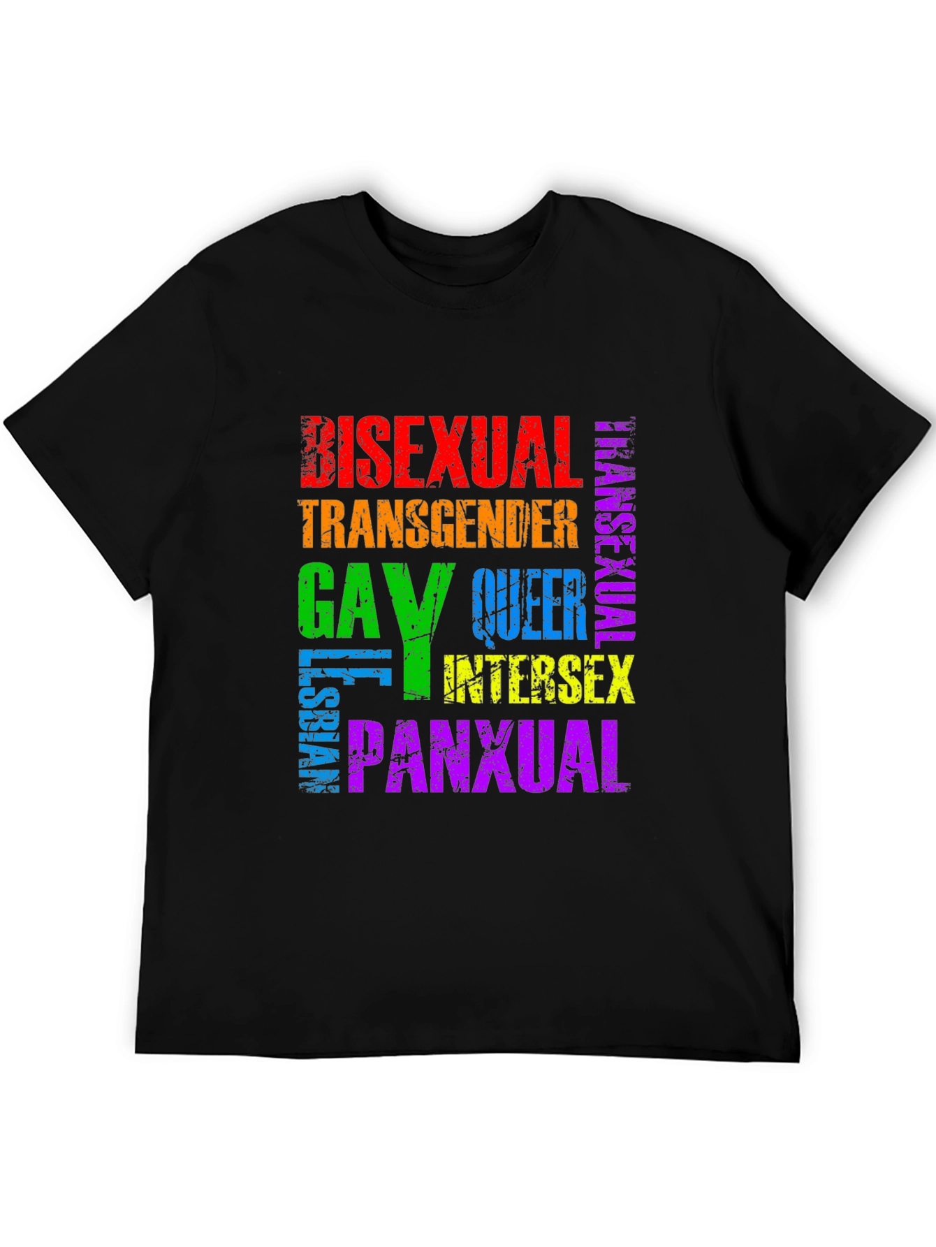 Pride LGBTQ+ Rainbow T-Shirt - Bisexual Gay Queer