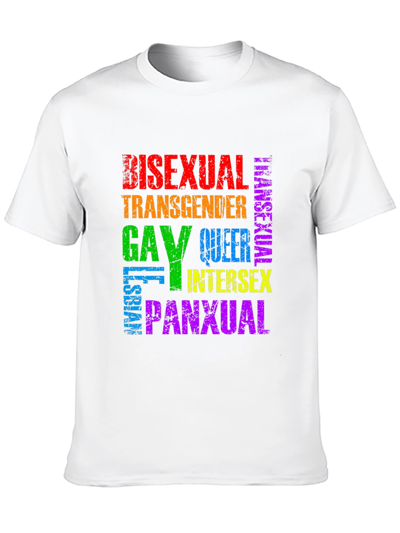 Pride LGBTQ+ Rainbow T-Shirt - Bisexual Gay Queer