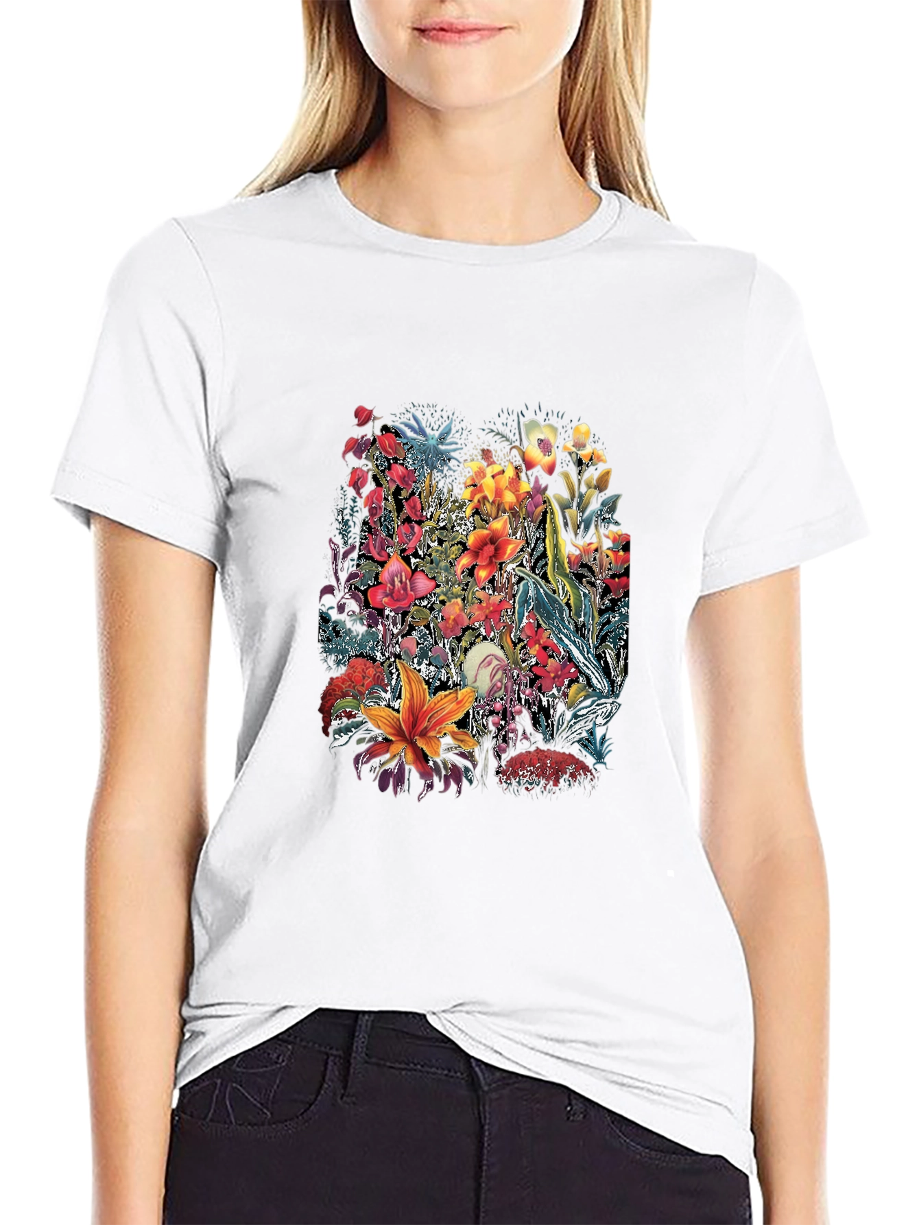 Floral Graphic T-Shirt - Unique Botanical Design