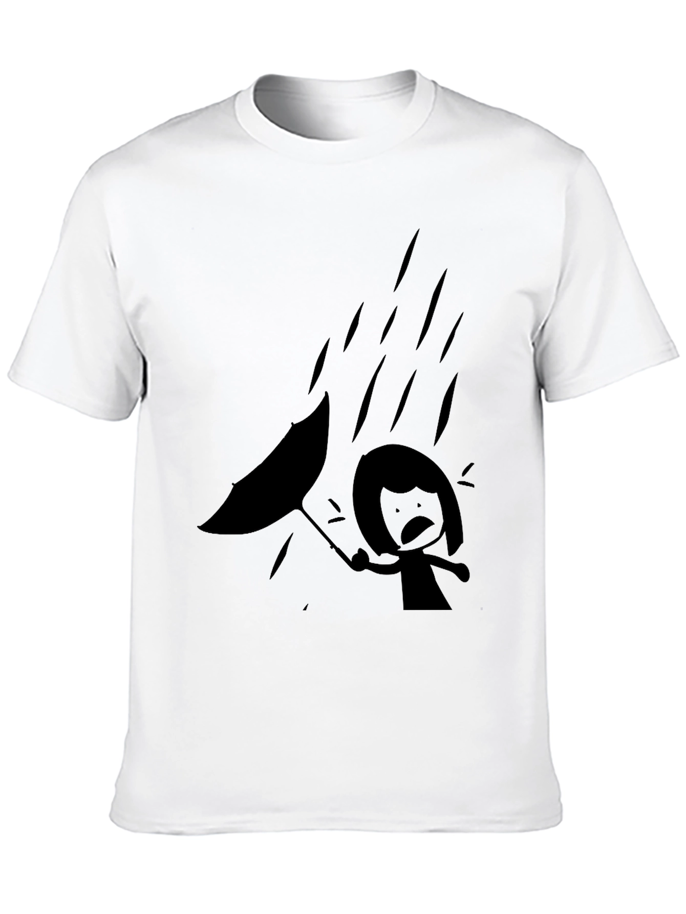 Rainy Day Black Graphic Tee