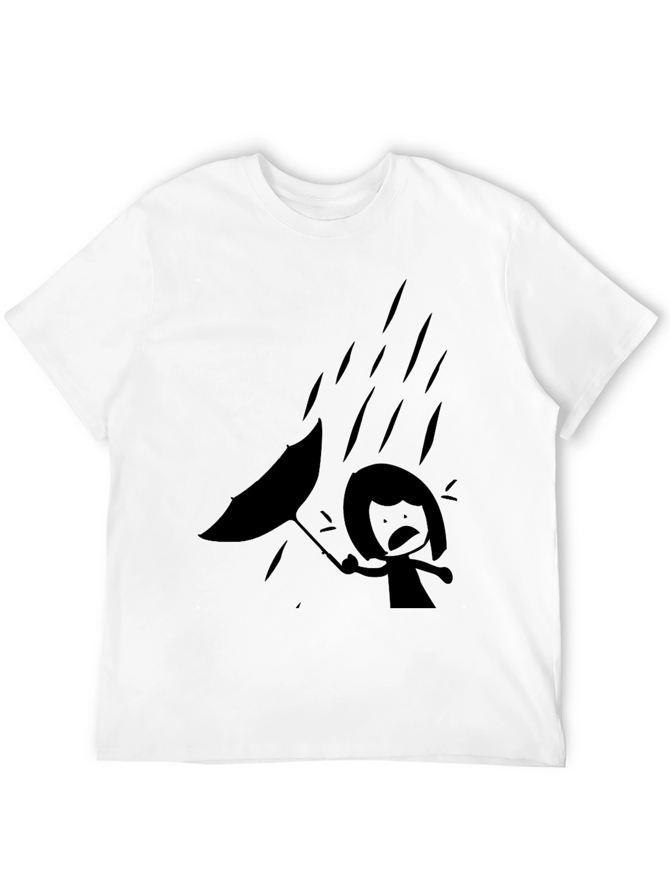 Rainy Day Black Graphic Tee