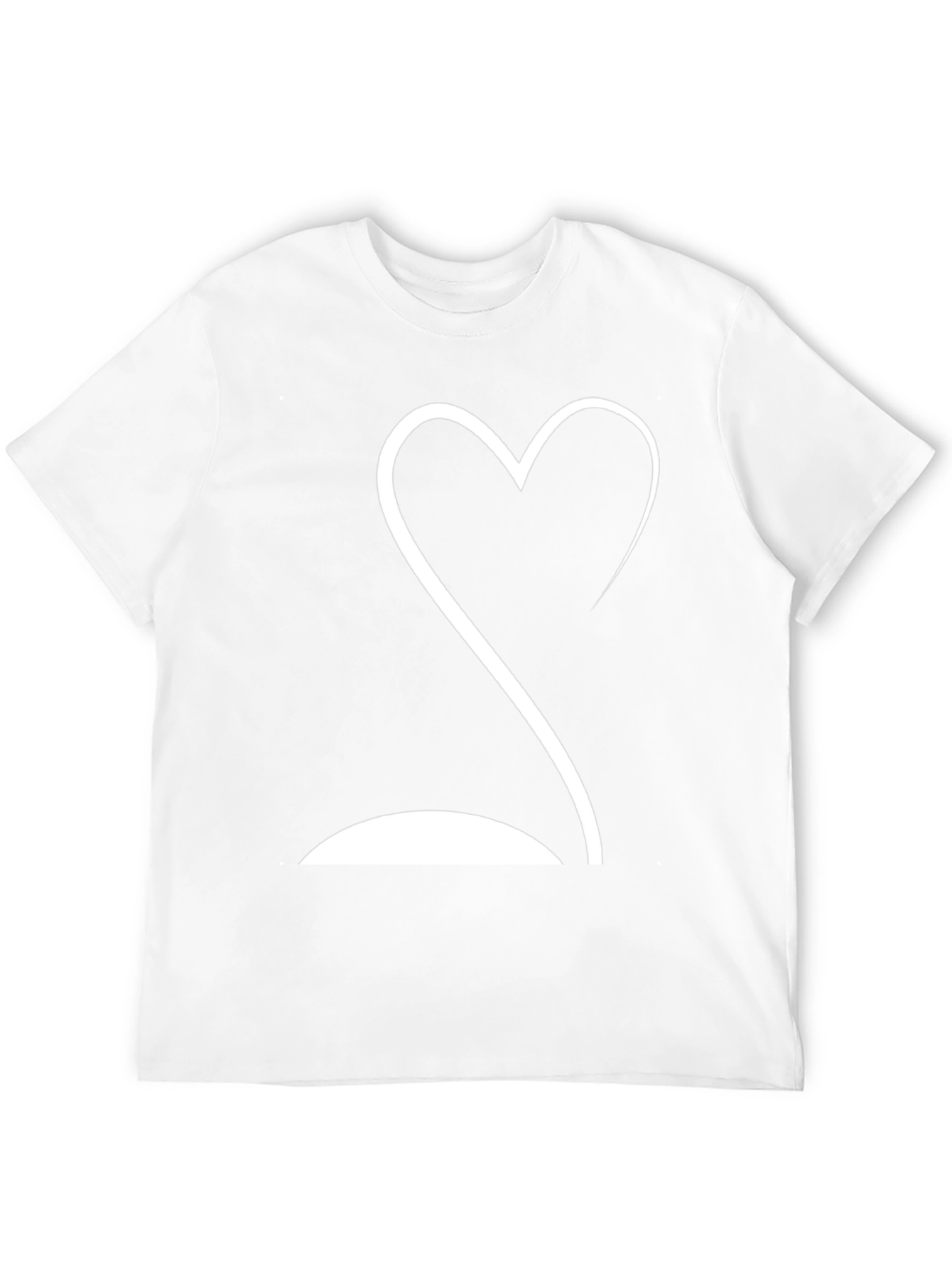 Heartbeat Curve Graphic Tee - Soft Black T-Shirt