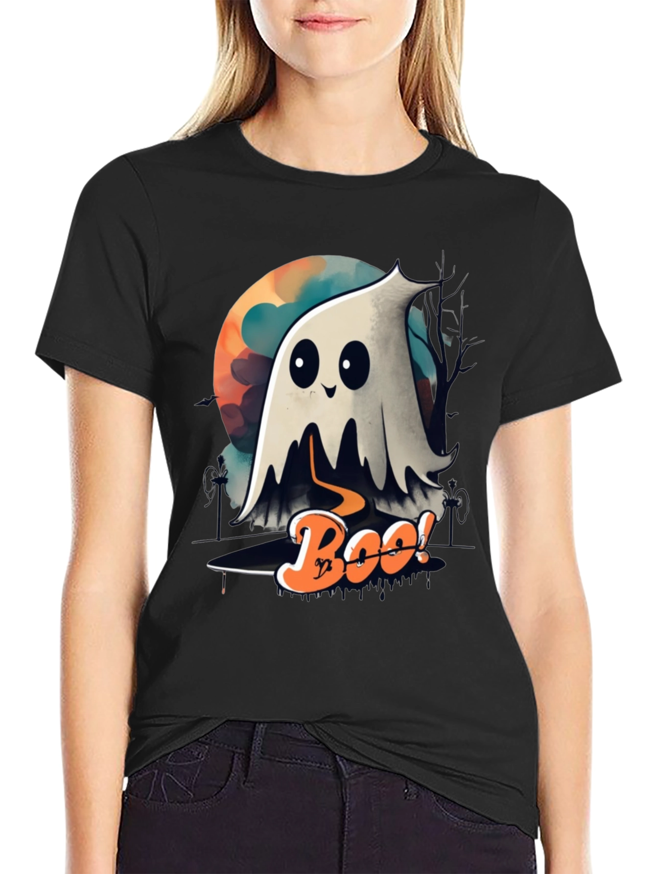 Spooky Boo Ghost Halloween T-Shirt
