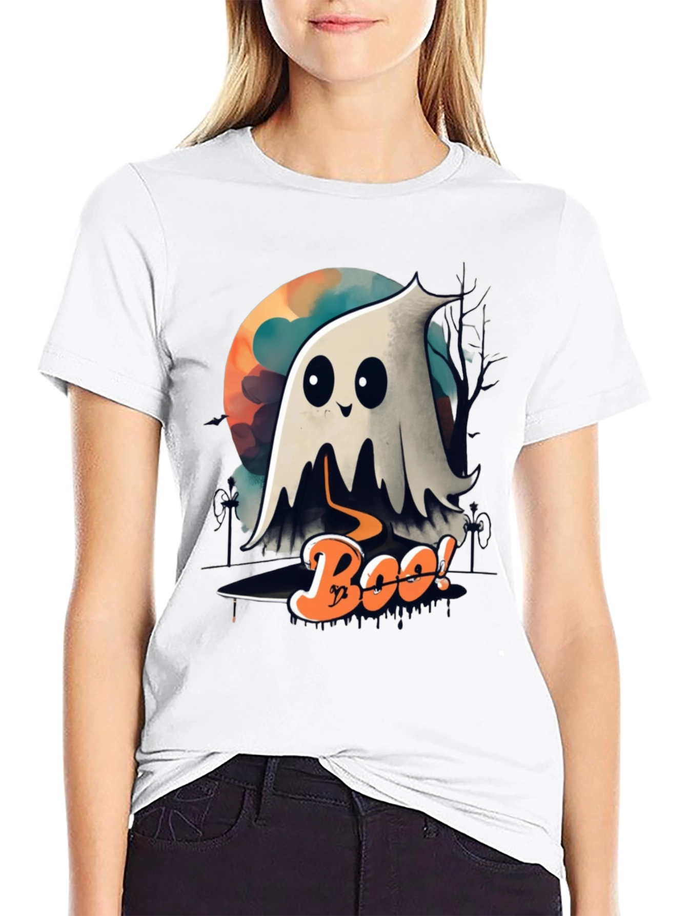 Spooky Boo Ghost Halloween T-Shirt
