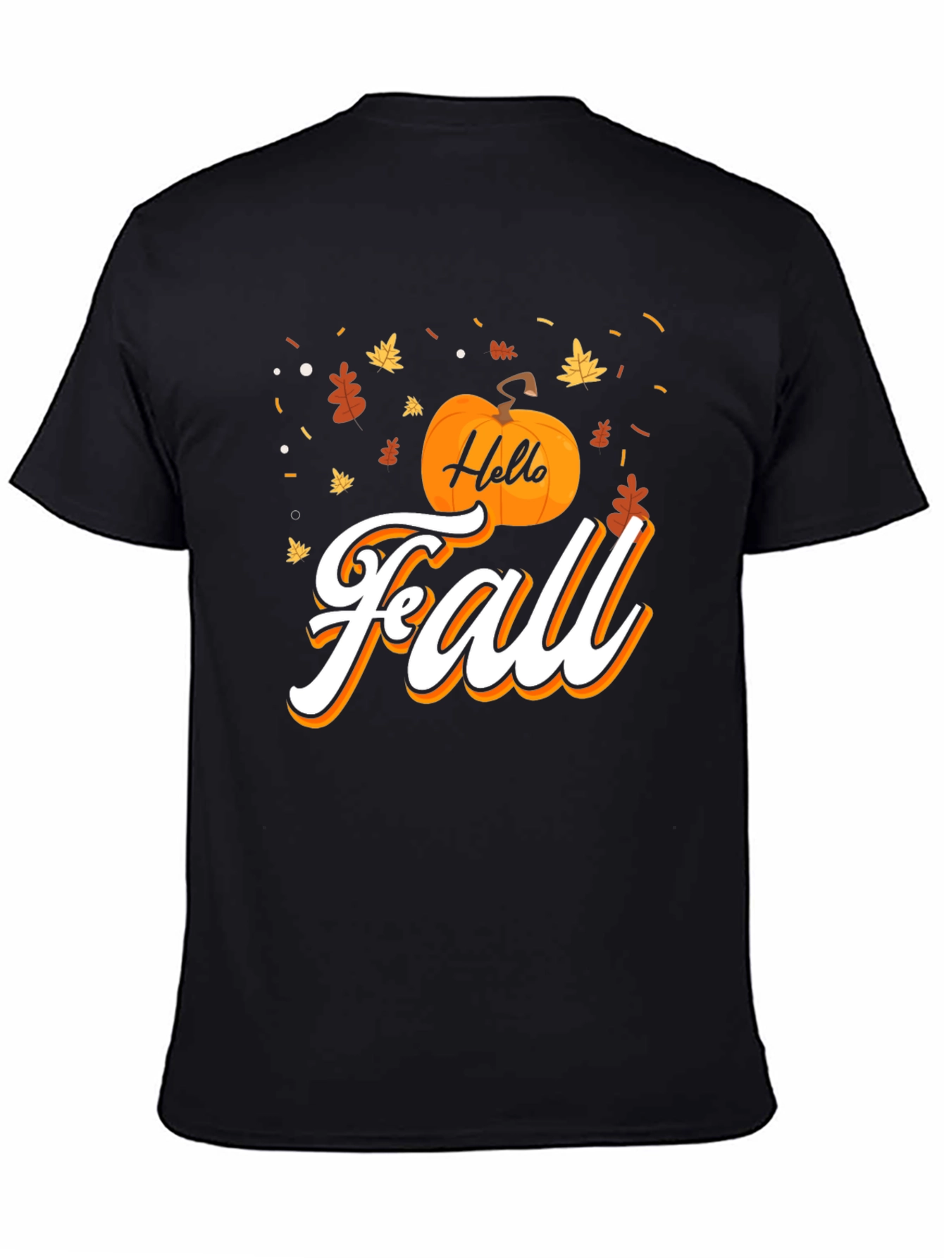 Hello Fall Graphic Tee - Black