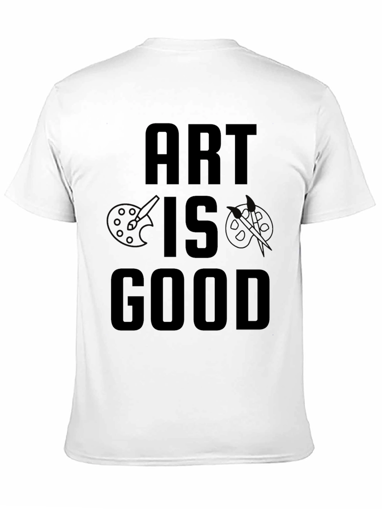 Art is Good Black Graphic Tee