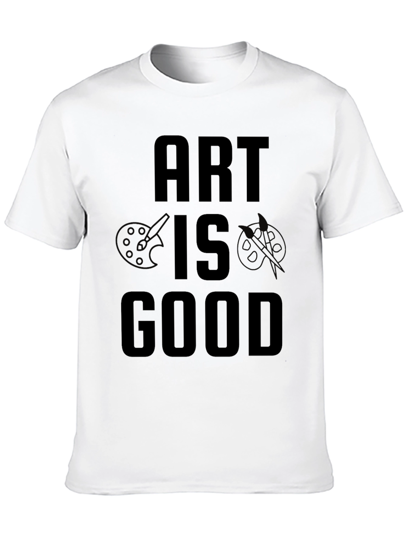 Art is Good Black Graphic Tee