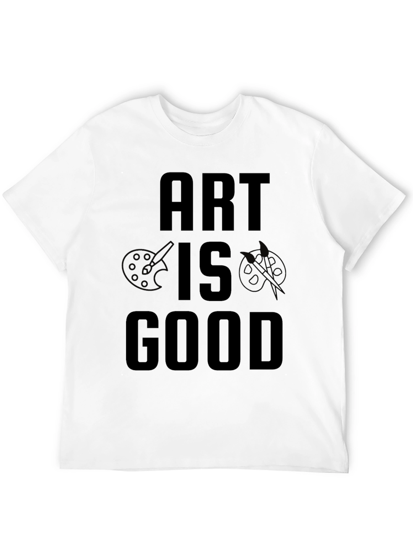 Art is Good Black Graphic Tee