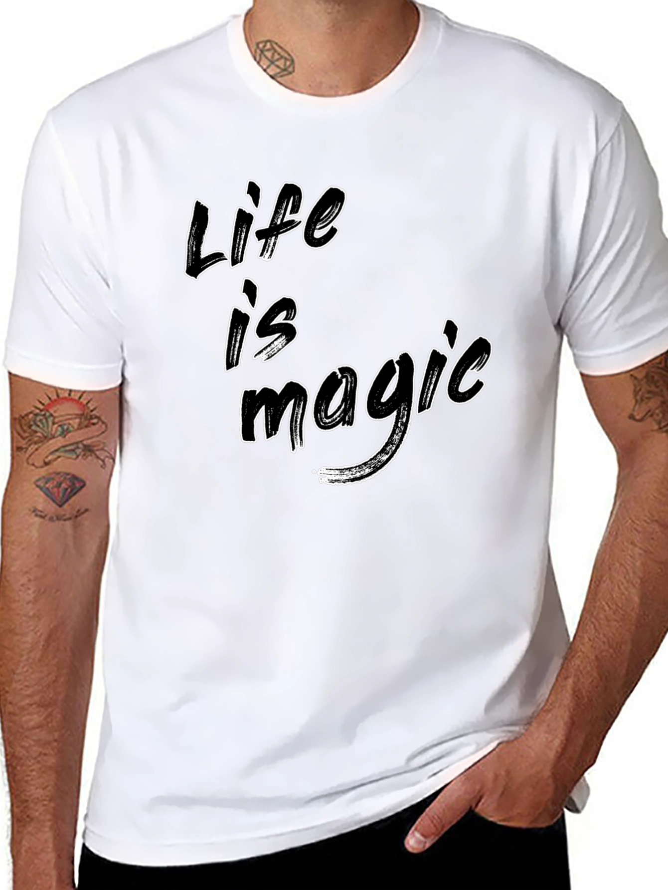Life is Magic Black Graphic Tee