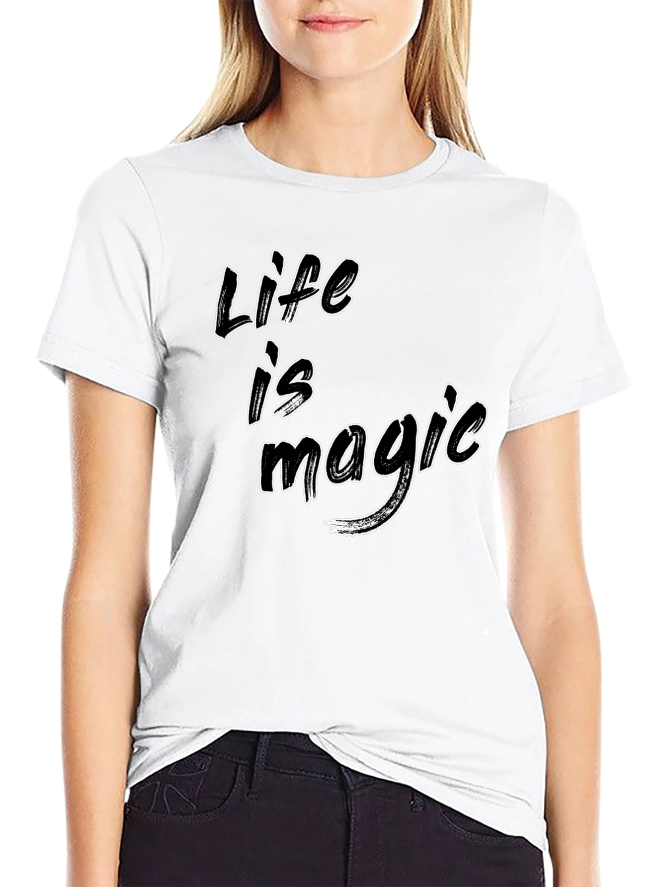 Life is Magic Black Graphic Tee