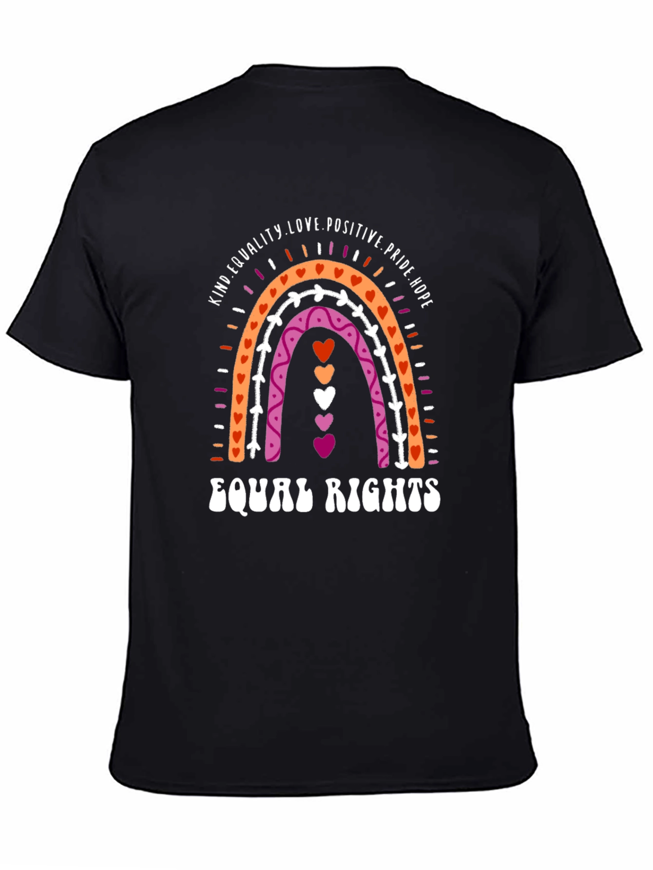 Lesbian Pride Rainbow Equal Rights T-Shirt