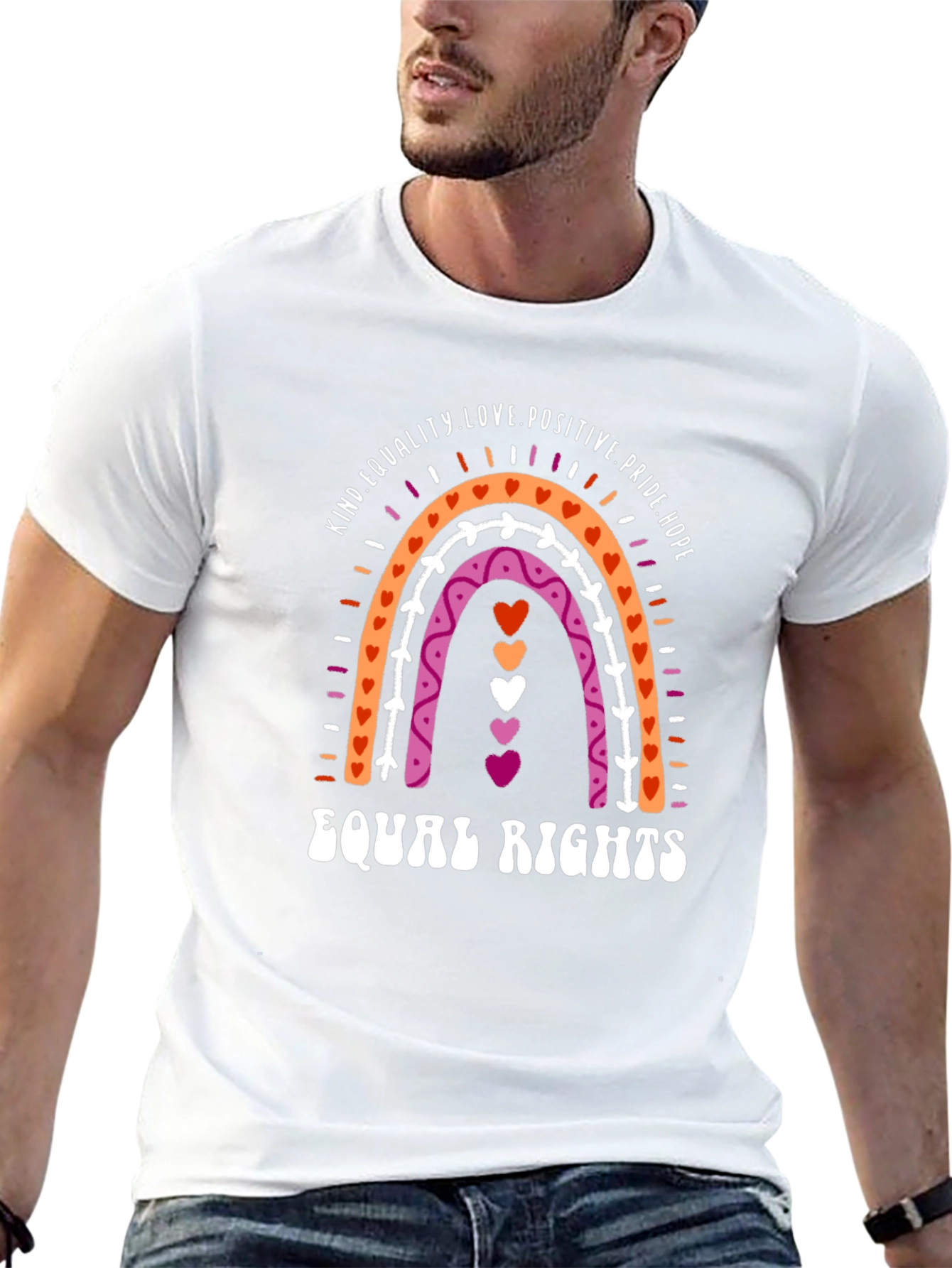 Lesbian Pride Rainbow Equal Rights T-Shirt