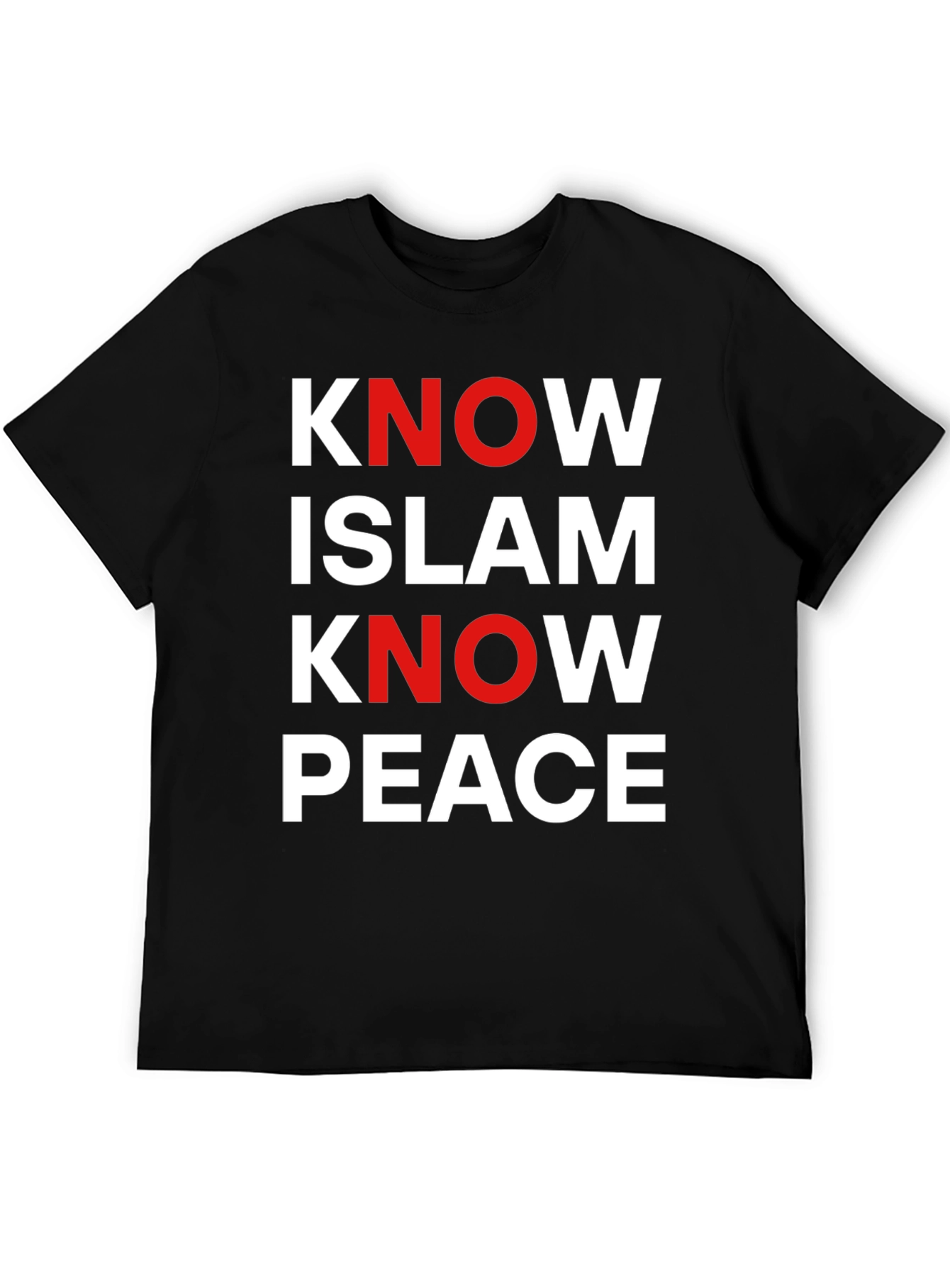 Know Islam Know Peace Graphic Tee - Black