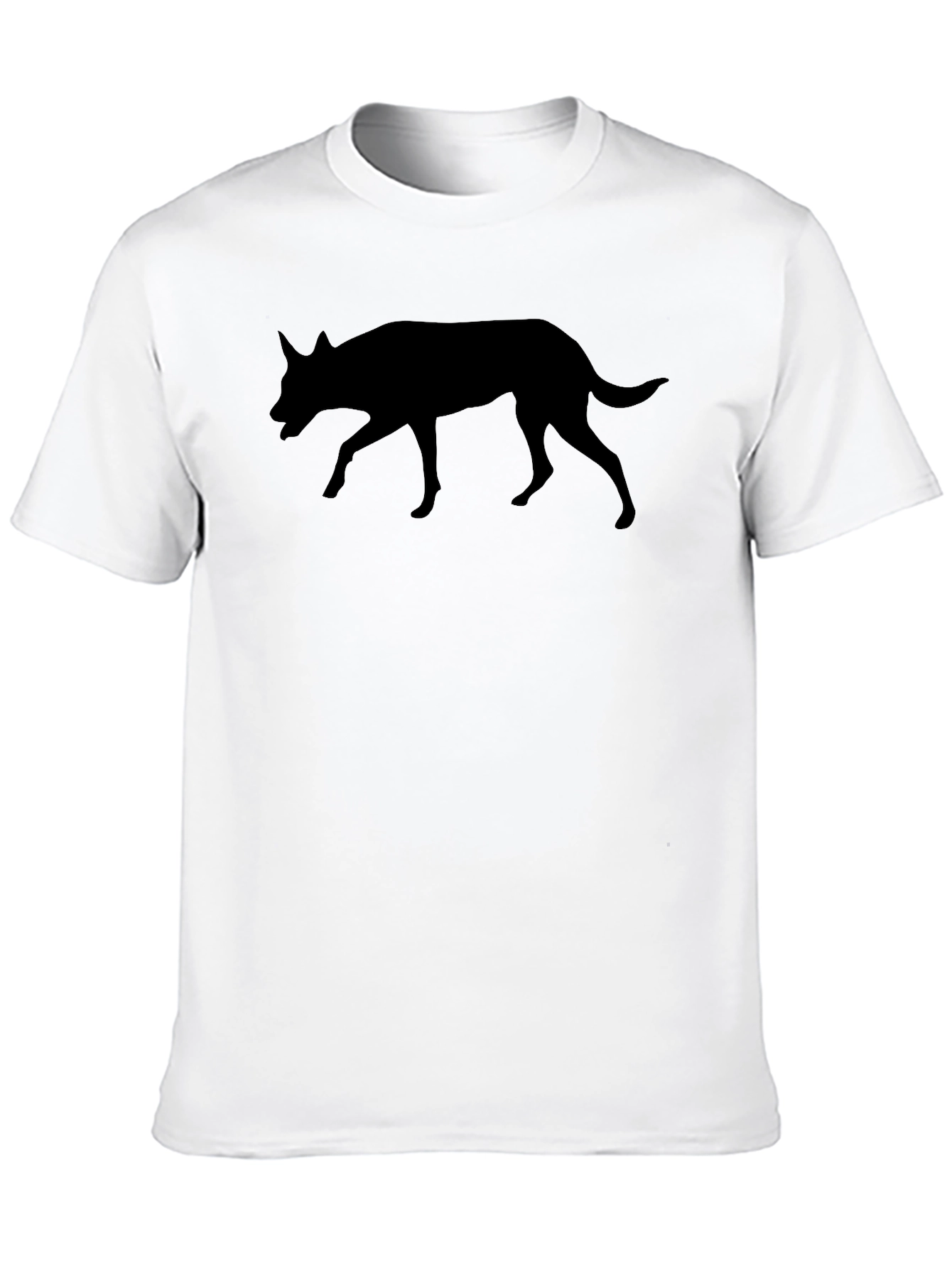 Black Dog Silhouette Graphic Tee - Unisex Casual Shirt