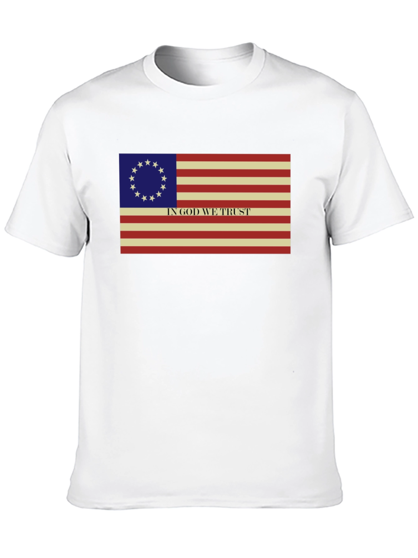 Betsy Ross Flag T-Shirt - In God We Trust