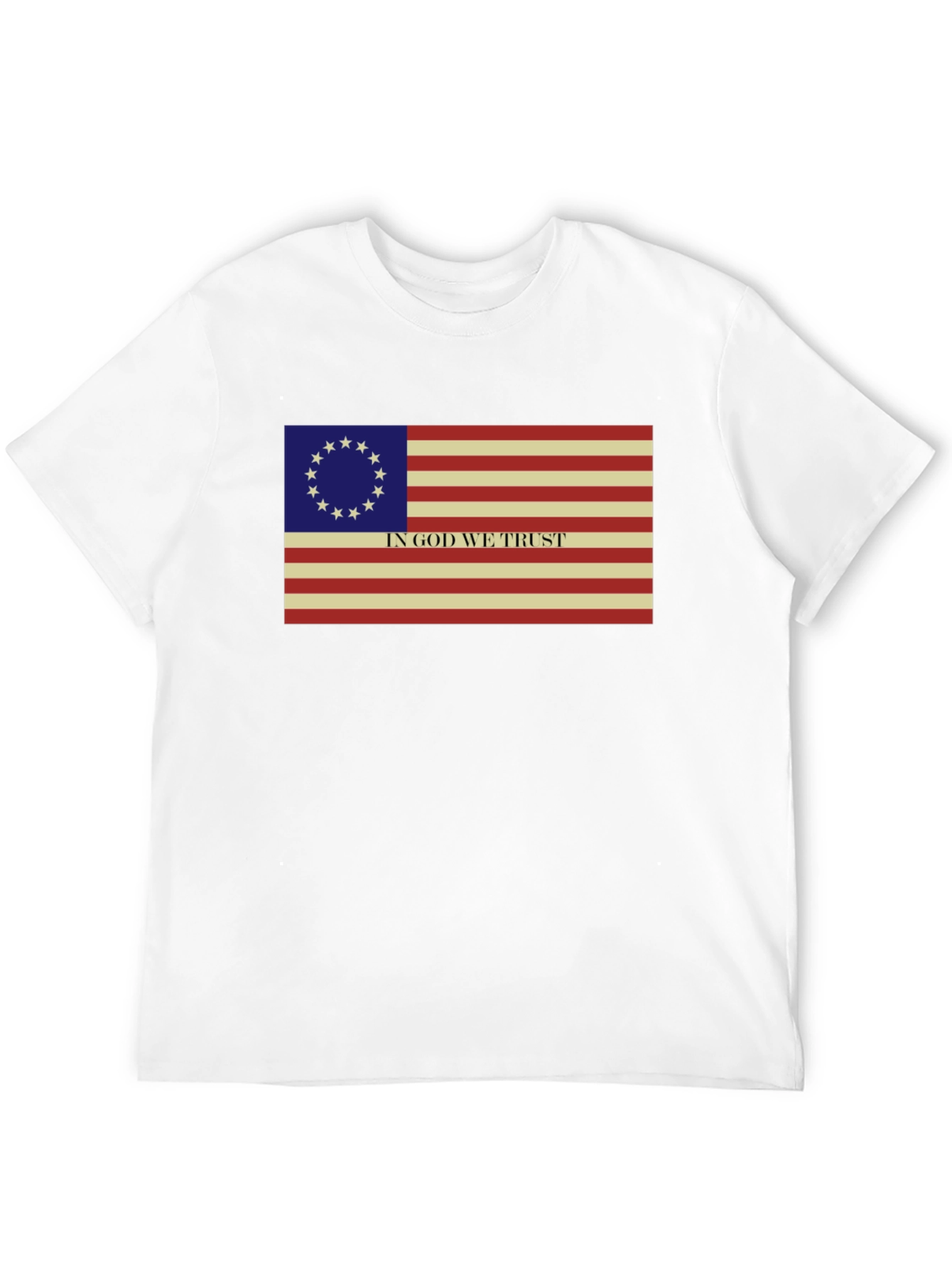 Betsy Ross Flag T-Shirt - In God We Trust