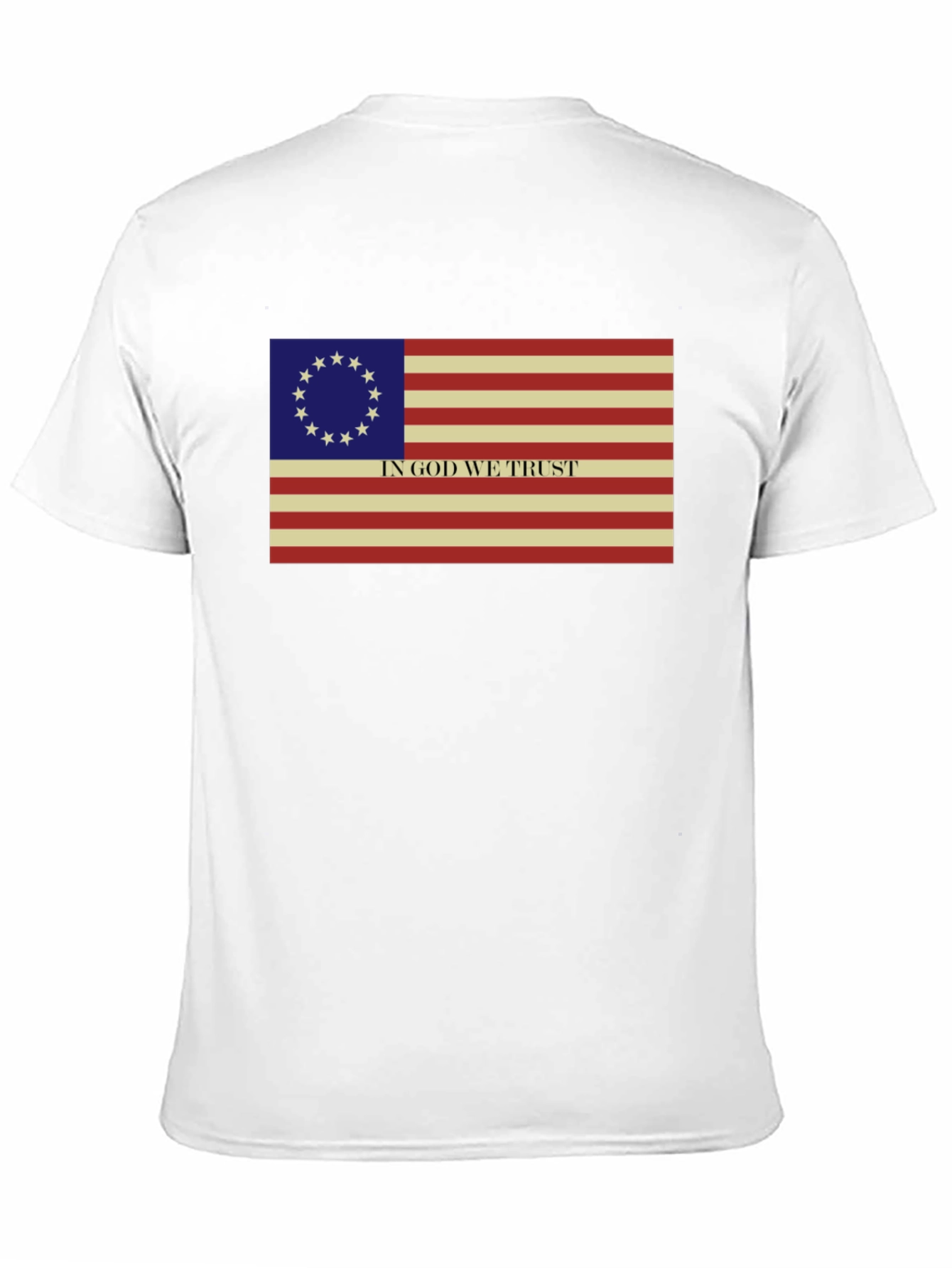 Betsy Ross Flag T-Shirt - In God We Trust