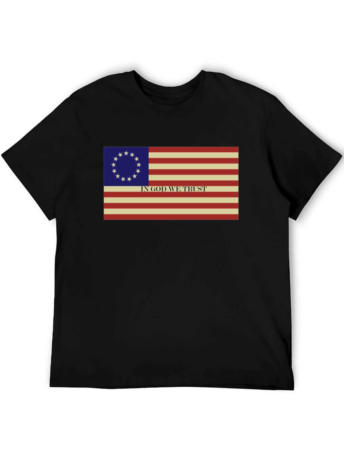 Betsy Ross Flag T-Shirt - In God We Trust