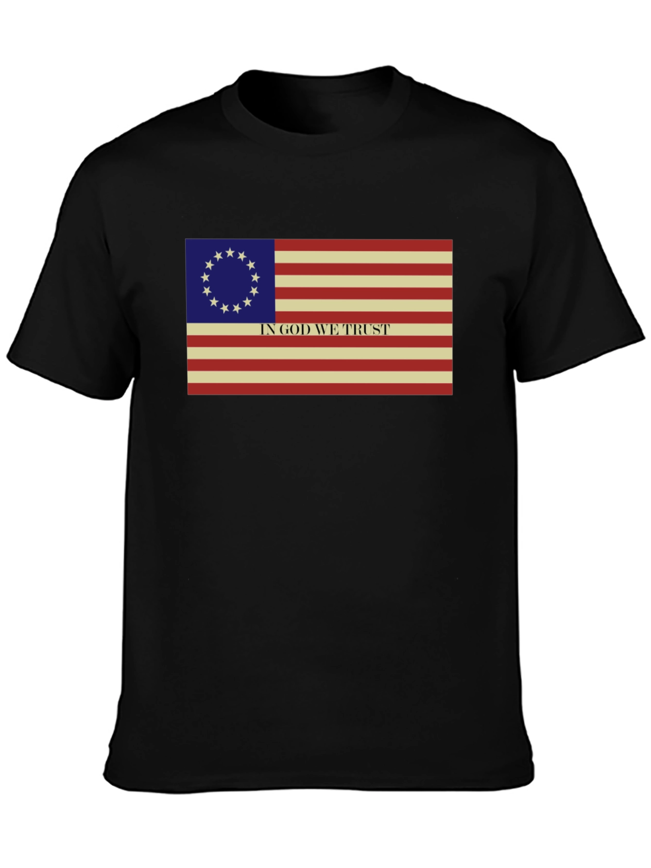 Betsy Ross Flag T-Shirt - In God We Trust