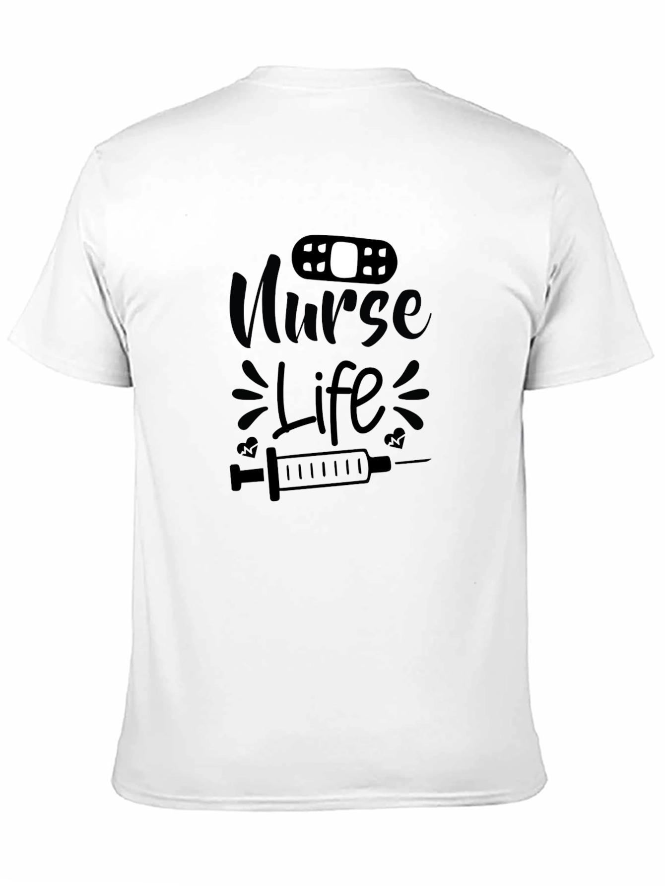 Nurse Life Graphic T-Shirt - Black Cotton Tee