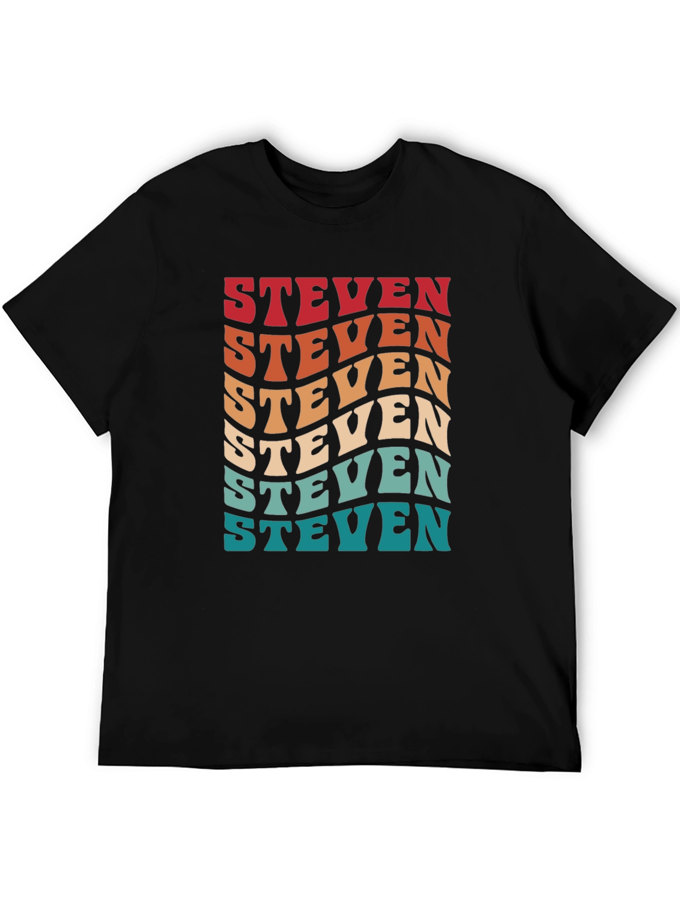 Retro Steven T-Shirt - Personalized Name Tee