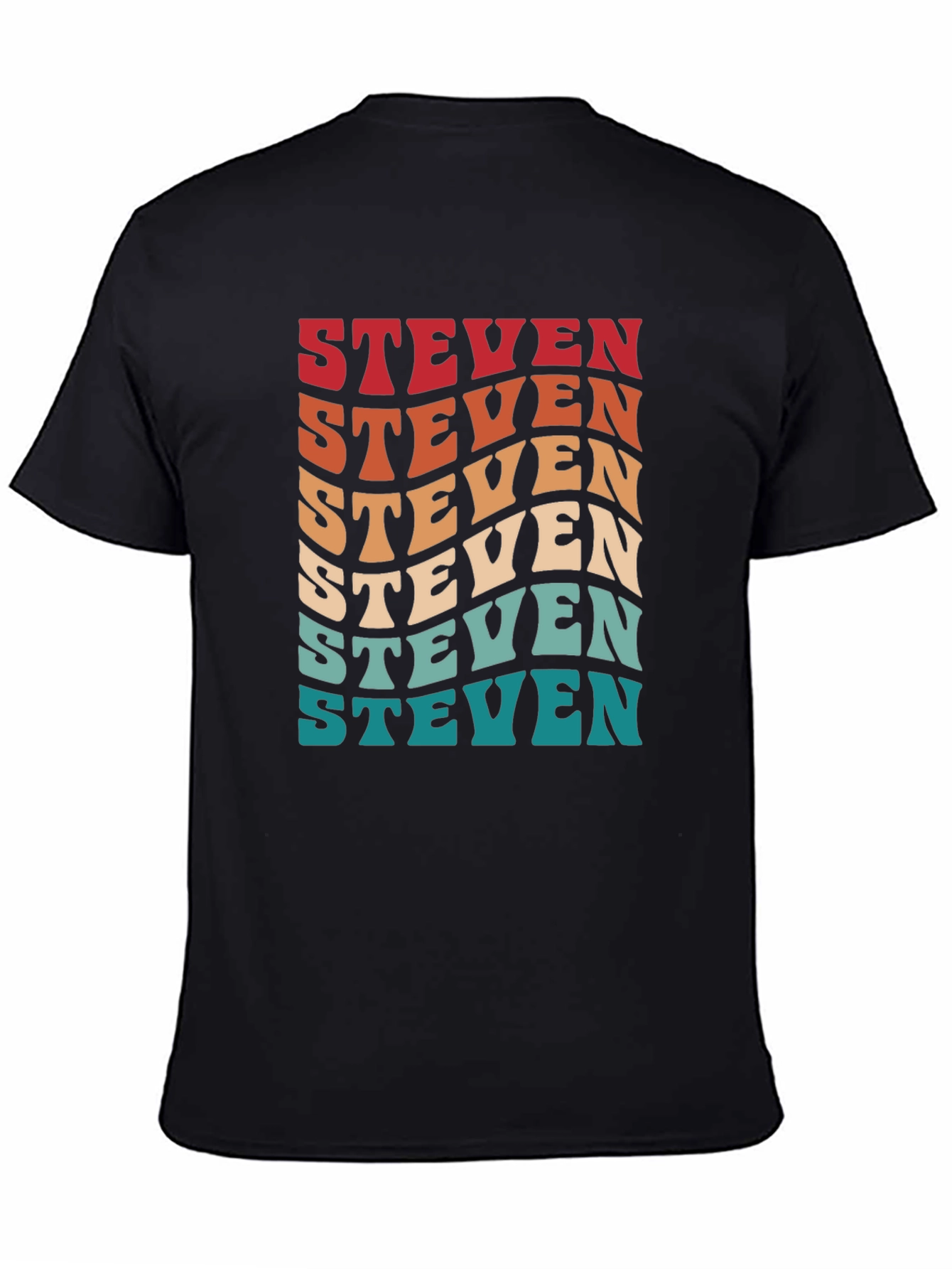 Retro Steven T-Shirt - Personalized Name Tee