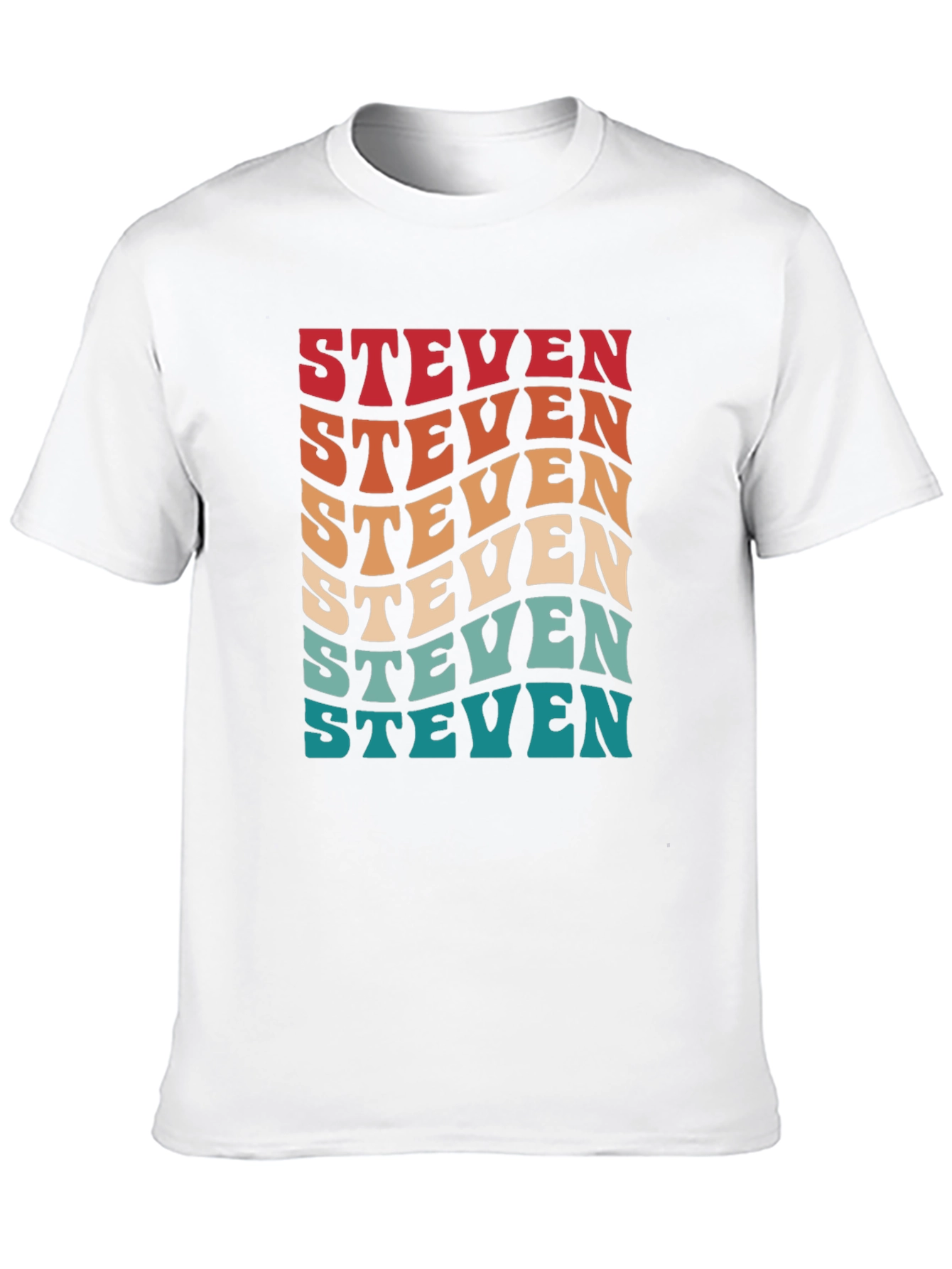 Retro Steven T-Shirt - Personalized Name Tee